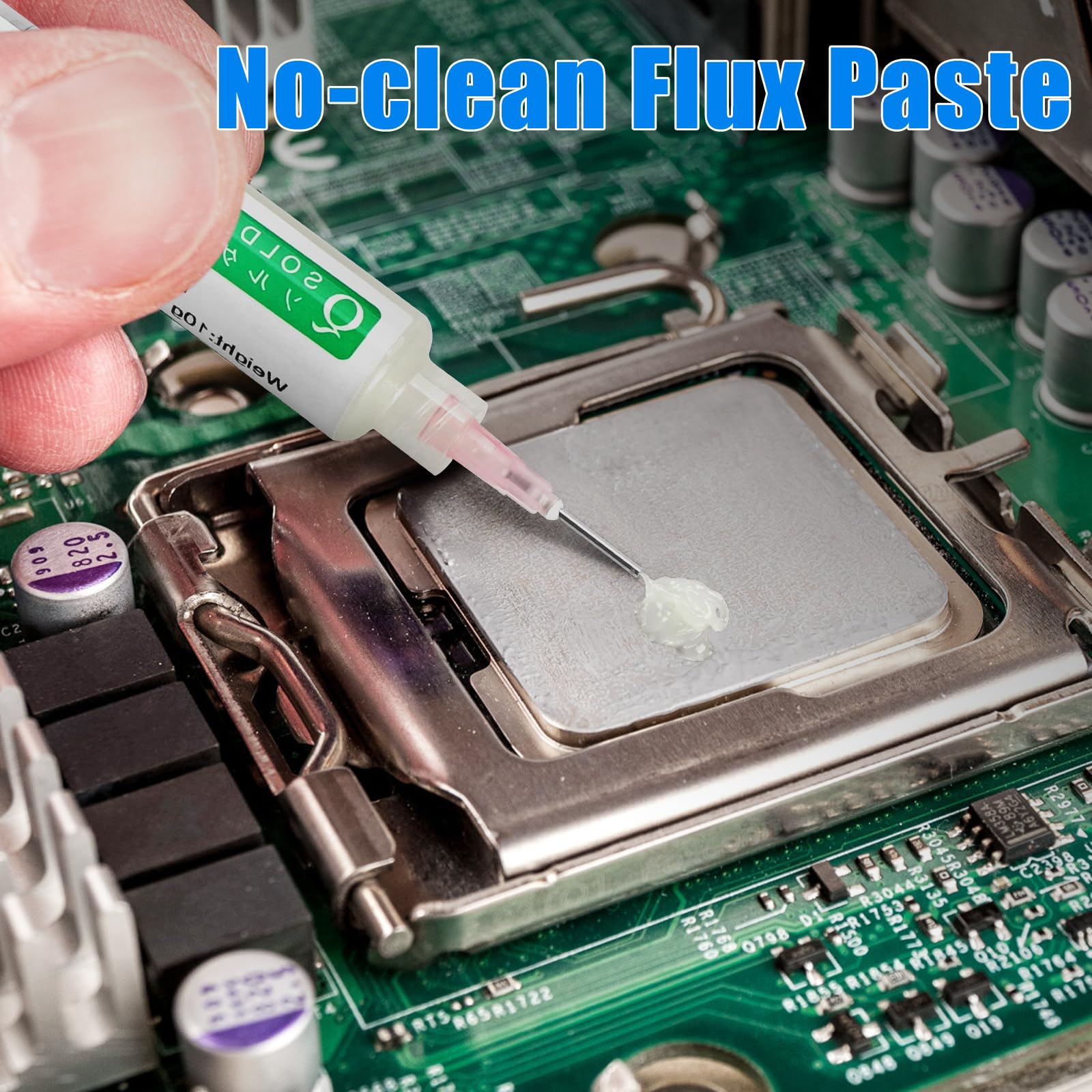 KL-558 No Clean Solder Flux Paste - 10CC/Bottle for Electronics Soldering | Ideal for Phone, BGA, SMD & PCB Repair | Perfect for DIY Projects, Circuit Board Maintenance & Electronic Component Assembly