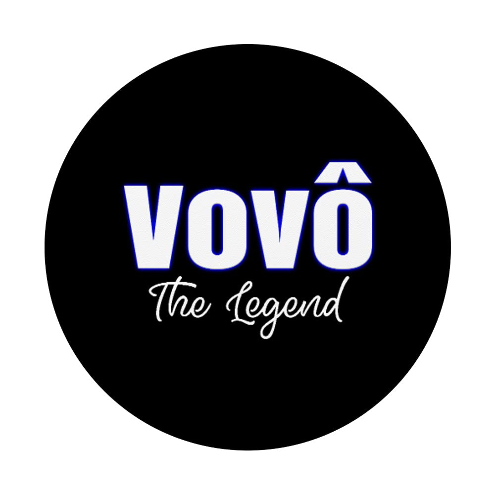 Vovô The Legend | Brazilian Grandpa PopSockets Swappable PopGrip - Funny Phone Grip & Stand for Cell Phones | Perfect Gift for Dad, Grandfather & Brazilian Culture Lovers