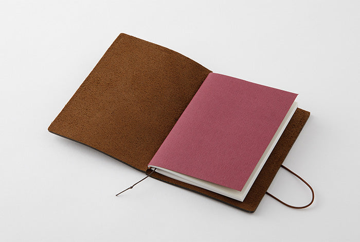 TRAVELER'S COMPANY TRAVELER'S Notebook Starter Kit - Passport Size Brown Leather Journal | Perfect for Travel, Journaling & Note Taking
