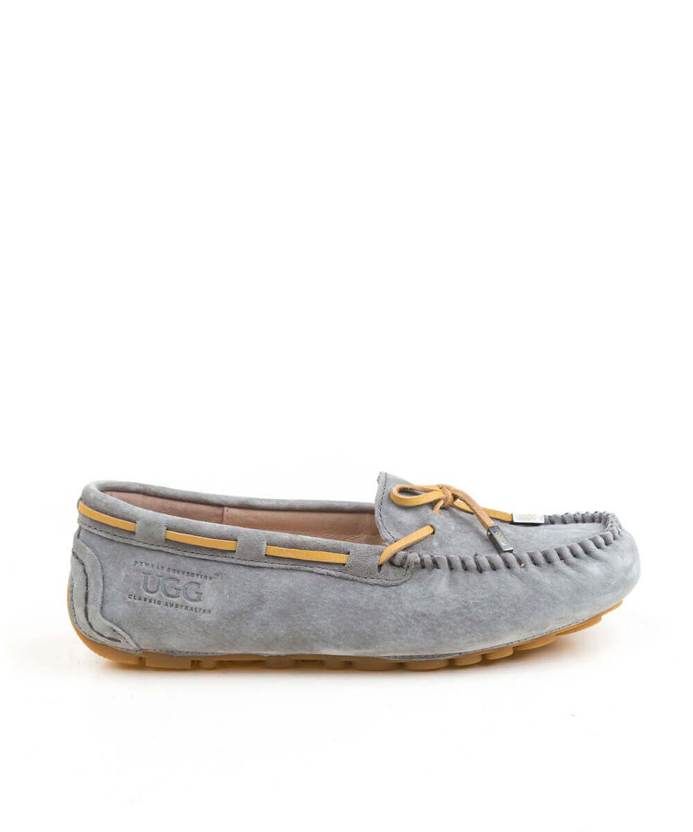 Women's UGG Summer Moccasin Slippers - Comfortable Soft Sheepskin Indoor/Outdoor House Shoes for Women - Perfect for Home, Travel & Relaxation