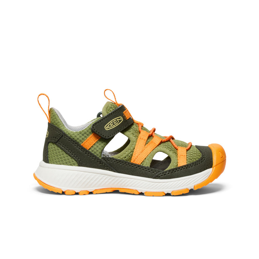 Motozoa Kids' Sandals for Boys & Girls - Forest Night/Bright Marigold | Comfortable & Durable Outdoor Play Shoes for Beach, Park & Summer Activities