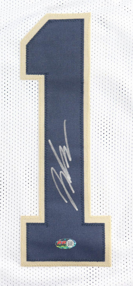 Jaden Greathouse Signed Notre Dame Football Jersey - Custom White Authentic Jersey with PIA COA - Perfect for Collectors, Fans, and Sports Memorabilia Displays