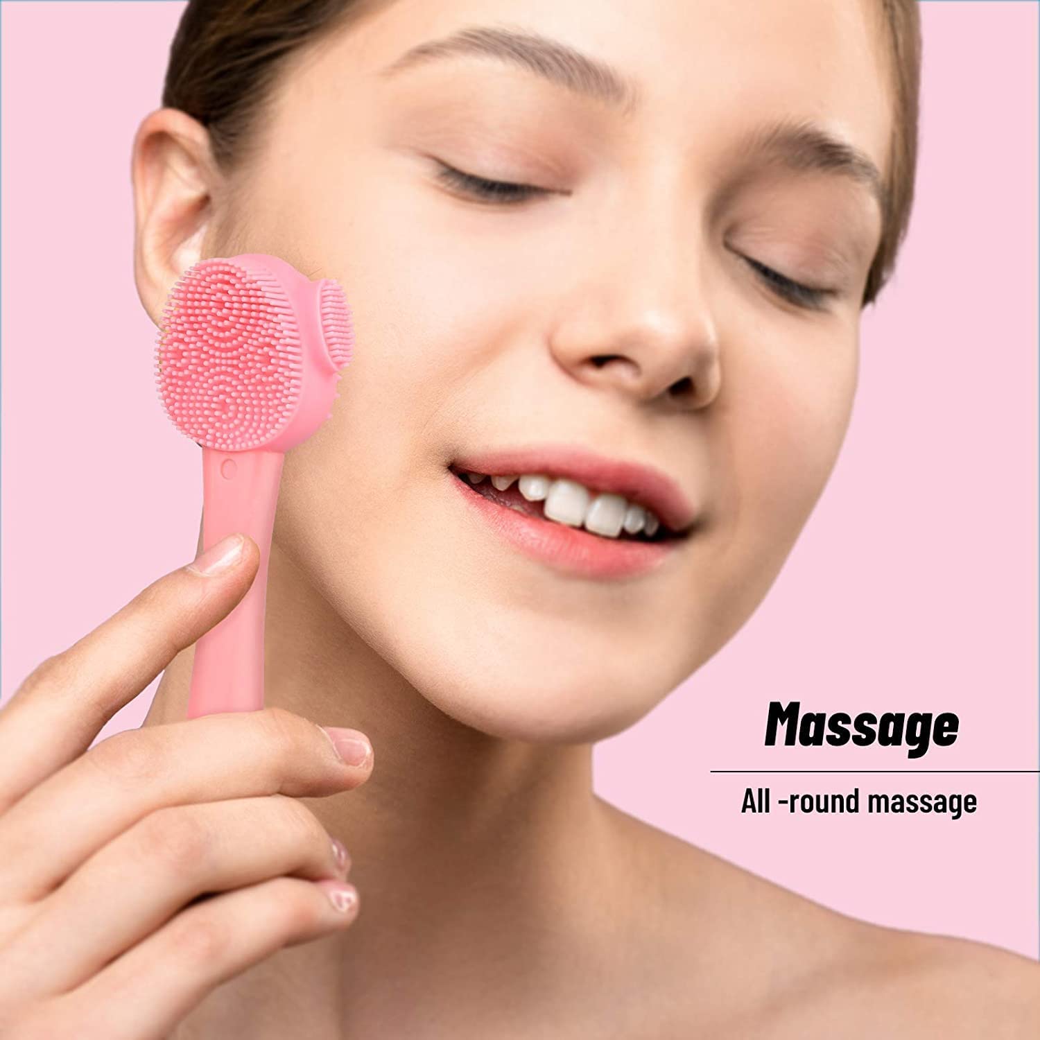 SYGA Soft Silicone Face Mask Brush - Professional Beauty Tool for Mud, Clay & Charcoal Masks, Hairless Body Lotion & Butter Applicator - Red | Perfect for Spa, Home Skincare & Facial Treatments