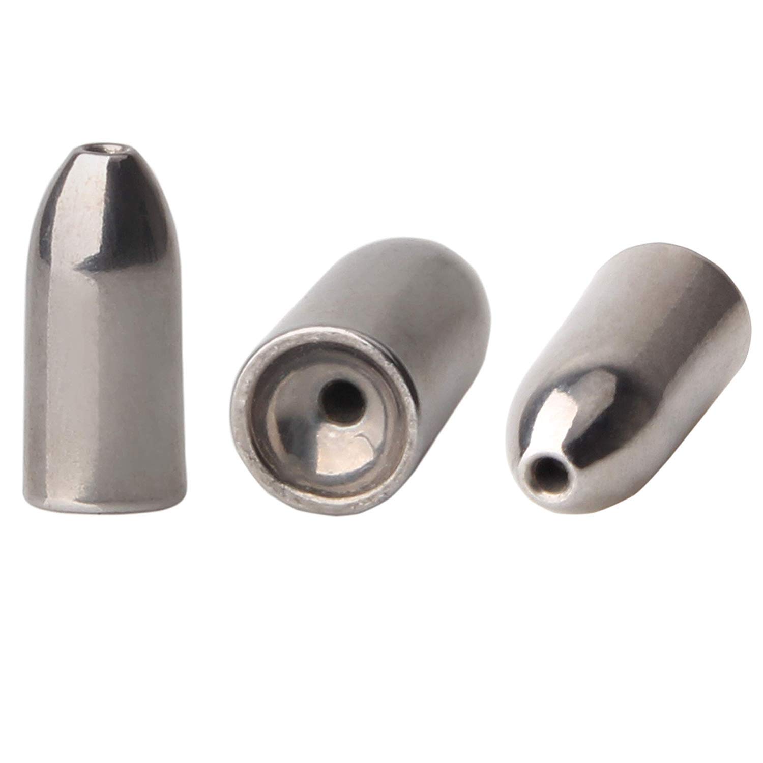 Tungsten Fishing Weights 5/10pcs - Bullet Worm Sinkers for Bass & Punch Rigs (Carolina/Texas)