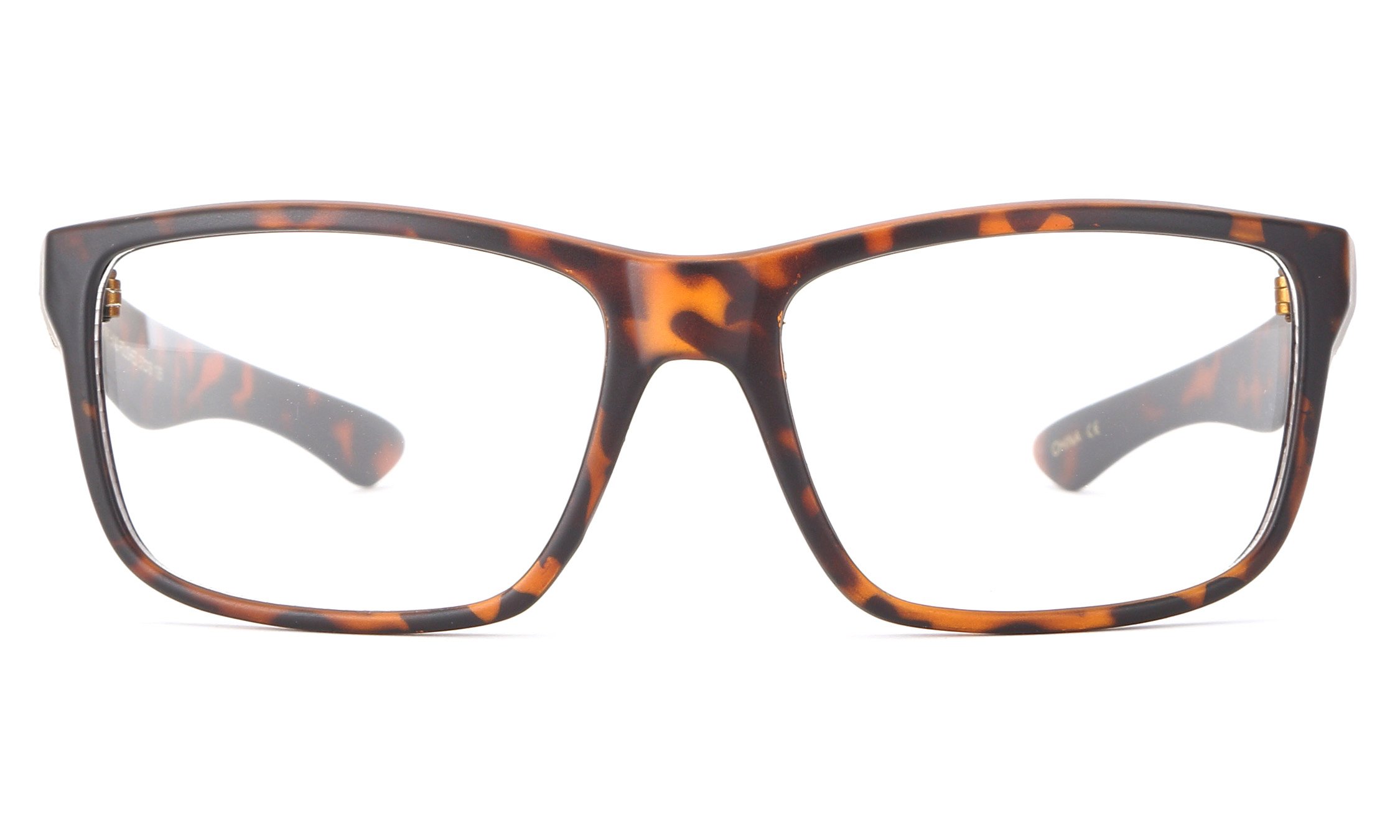 Stylish IG Men's Rectangular Clear Lens Glasses - Trendy High Fashion Eyewear for Everyday Wear & Office Use