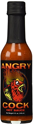 CaJohn's Angry Cock Hot Sauce - 3 Pack (5 oz Bottles) | Extra Spicy Chili Pepper Sauce for Wings, Tacos & BBQ | Premium Hot Sauce Gift Set for Hot Sauce Lovers