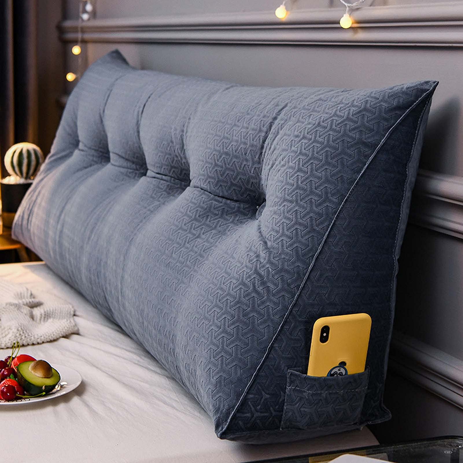 Extra Large Wedge Pillow for Back Support - 47x8x20in Orthopedic Bed Rest Pillow for Sitting, Reading & Sleeping | Perfect for Day Beds, Bunk Beds & Headboard Comfort | Relieves Back Pain & Improves Posture