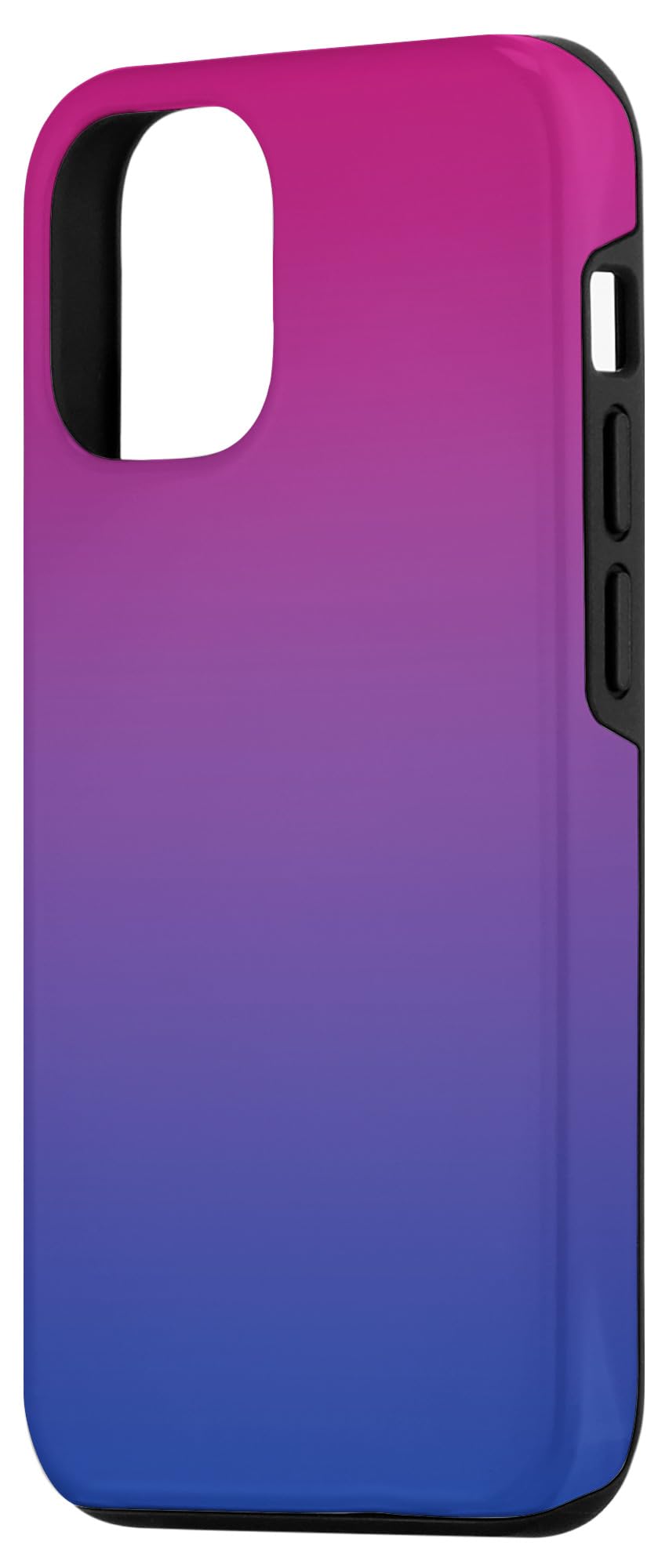 iPhone 12/12 Pro Gradient Ombre Bisexual Pride Flag Phone Case - Pink Purple Blue Stripes Protective Cover for LGBTQ+ Support | Perfect for Pride Month, Everyday Use & Showing Your Identity
