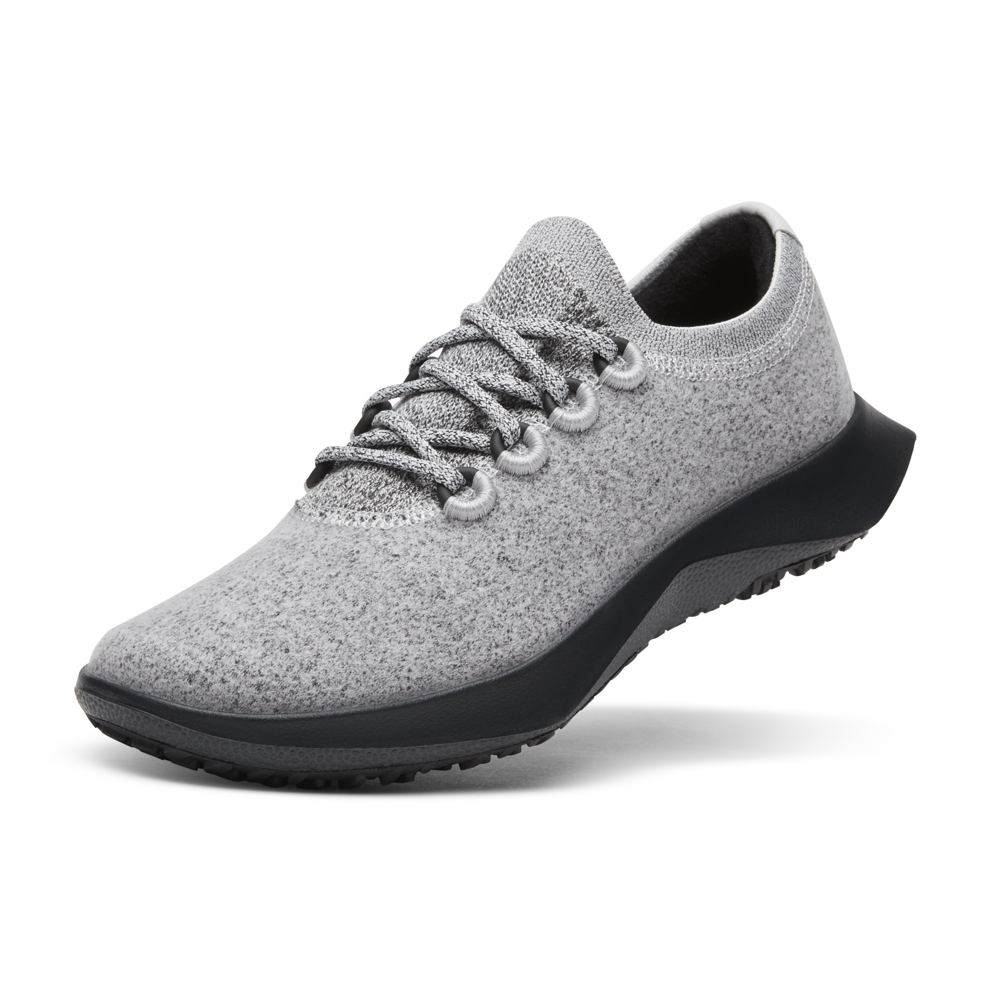 Women's Wool Dasher Mizzle Running Shoes - Medium Grey with Natural Black Sole | Water-Resistant Trail Running & Outdoor Hiking Sneakers