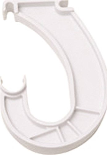 2-Pack SuperSlide Heavy Duty White Closet Rod Support Brackets - Perfect for Closet Organization & Wardrobe Storage Solutions