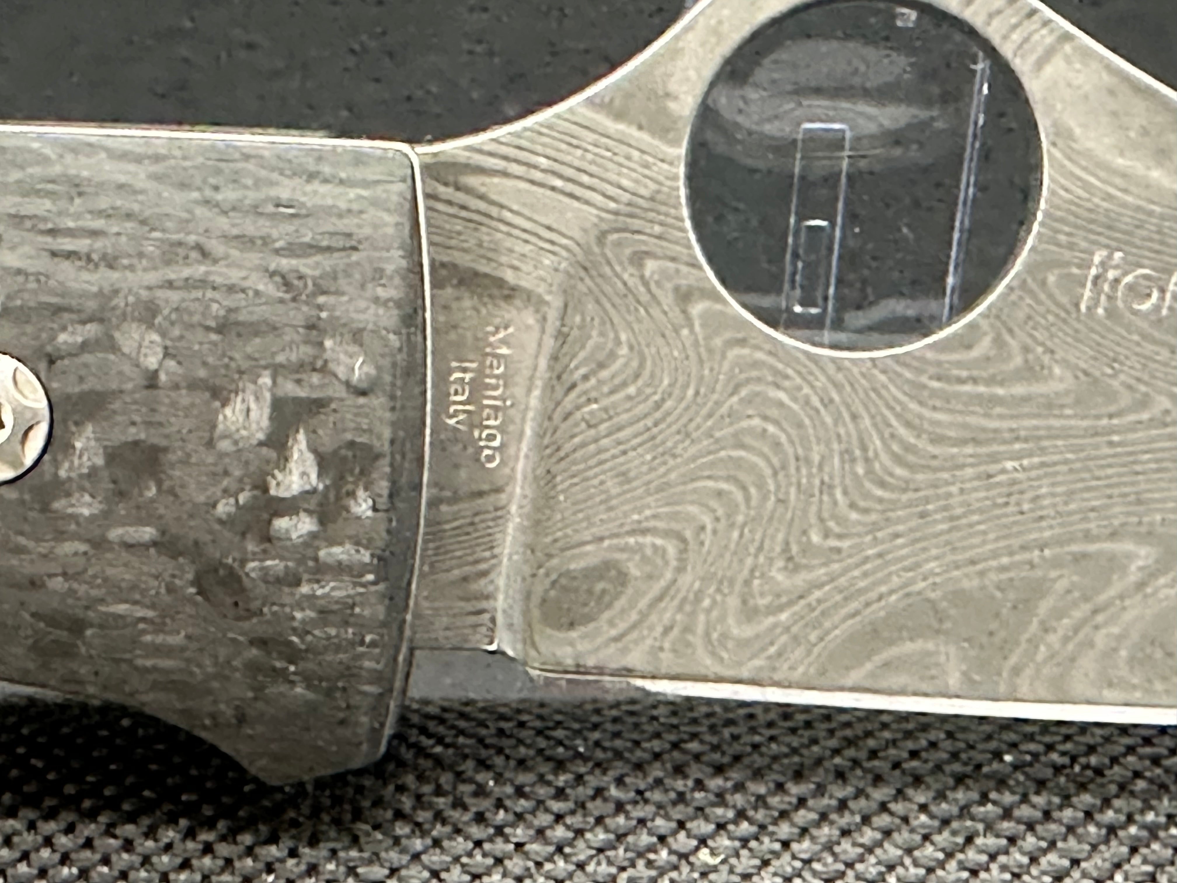 Spyderco SpyOpera Folding Knife - Carbon Fiber Handle & Damasteel Blade - EDC Pocket Knife for Outdoor, Camping & Everyday Carry