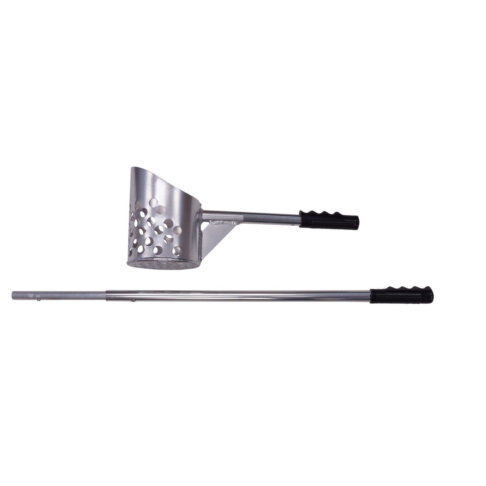 Premium Aluminum 2-in-1 Metal Detector Sand Scoop - Heavy Duty Beach Treasure Hunting Tool for Coins, Jewelry & Relics - Perfect for Beachcombing, Shoreline Exploration & Outdoor Adventures