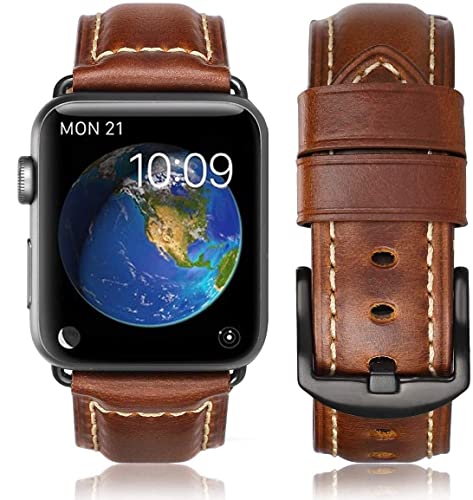 Retro brown Black buckle