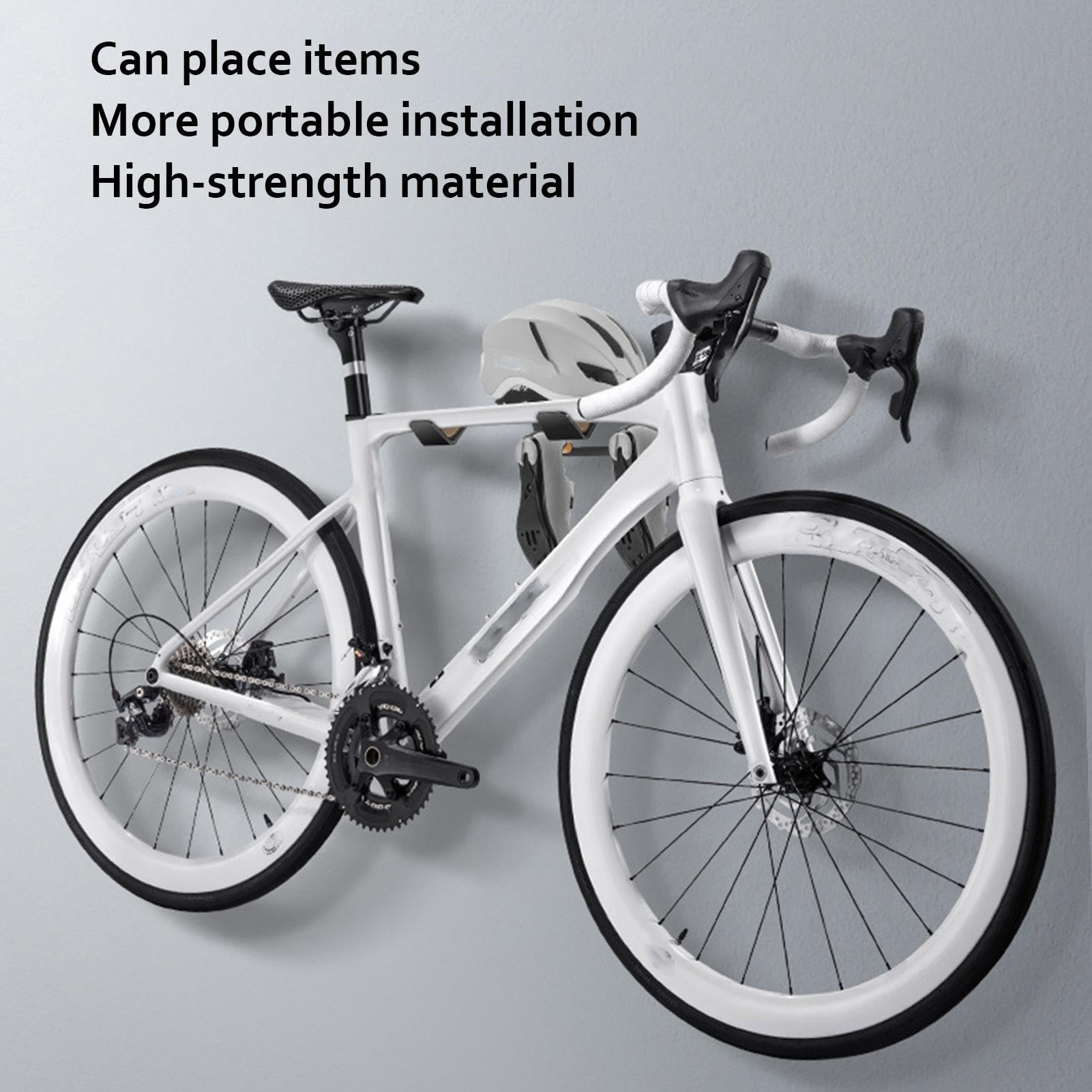 Heavy Duty Bike Hangers for Garage Wall Mount - Space Saving Bike Storage Rack Organizer for Indoor & Outdoor Use - Easy Install Bike Stand for Garage, Shed, Basement & Room Organization