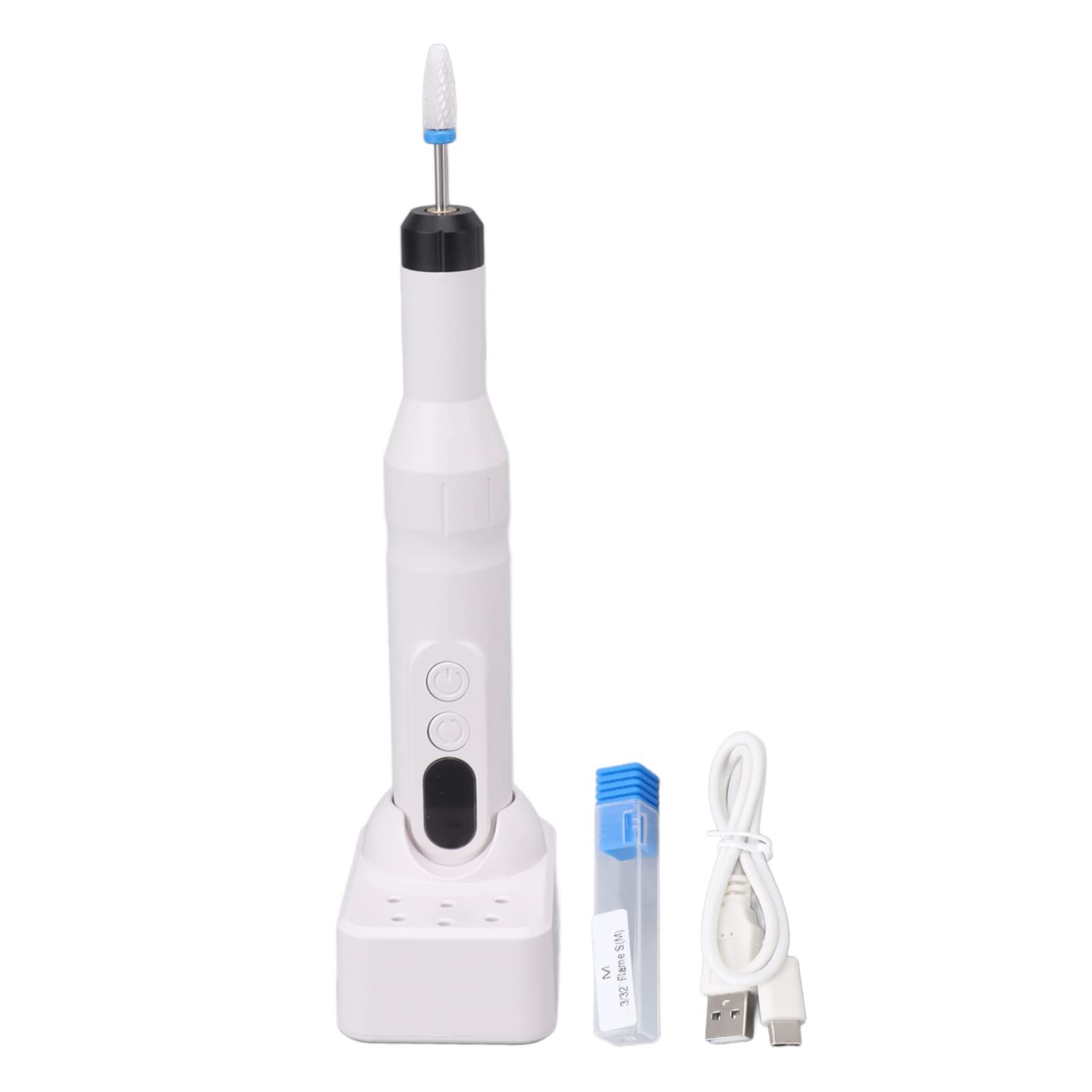Professional Cordless Electric Nail Drill Kit - Portable Manicure & Pedicure Tool for Acrylic Gel Nails, Perfect for Beginners with Complete Accessories | At-Home Salon & Nail Care