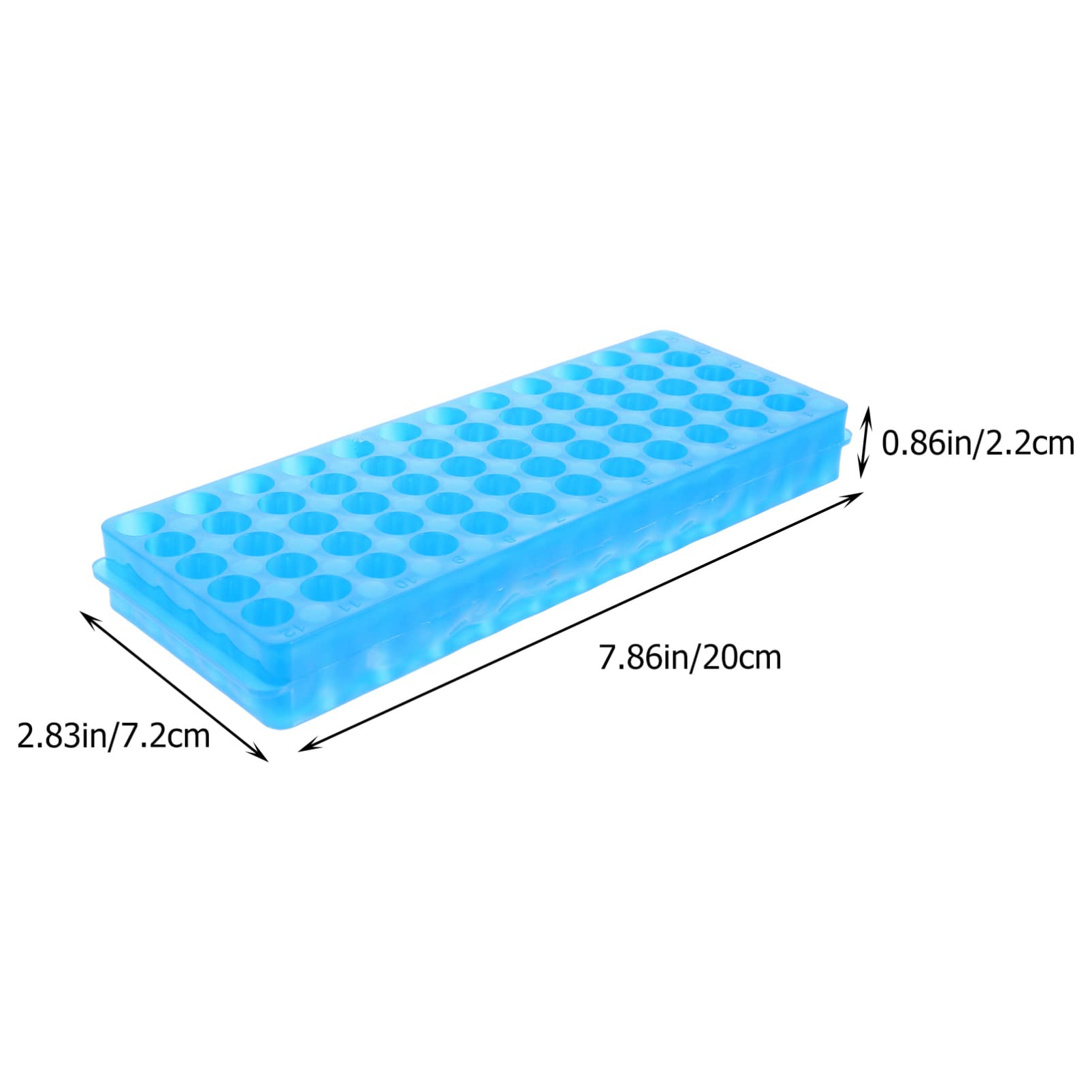 2pcs Plastic Centrifuge Tube Rack - Test Tube Holder for Laboratory, Vial & Shot Storage Rack with Durable Design | Ideal for Lab Sampling, Medical Testing & Scientific Experiments