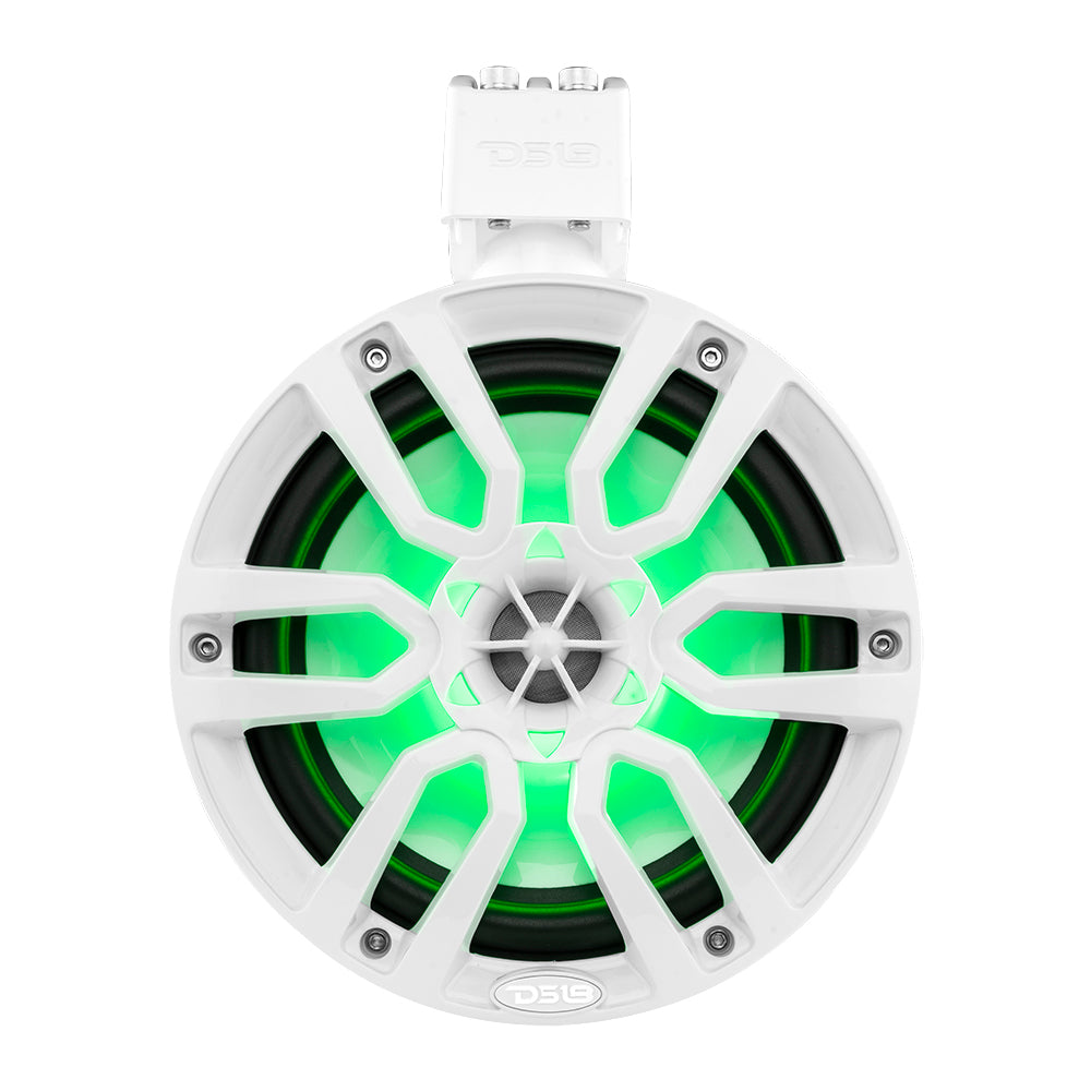 NXL 8 Marine and Powersports Towers LED RGB Lights 125 Watts RMS White - Perfect for Boats, ATVs, and Off-Road Vehicles Night Lighting