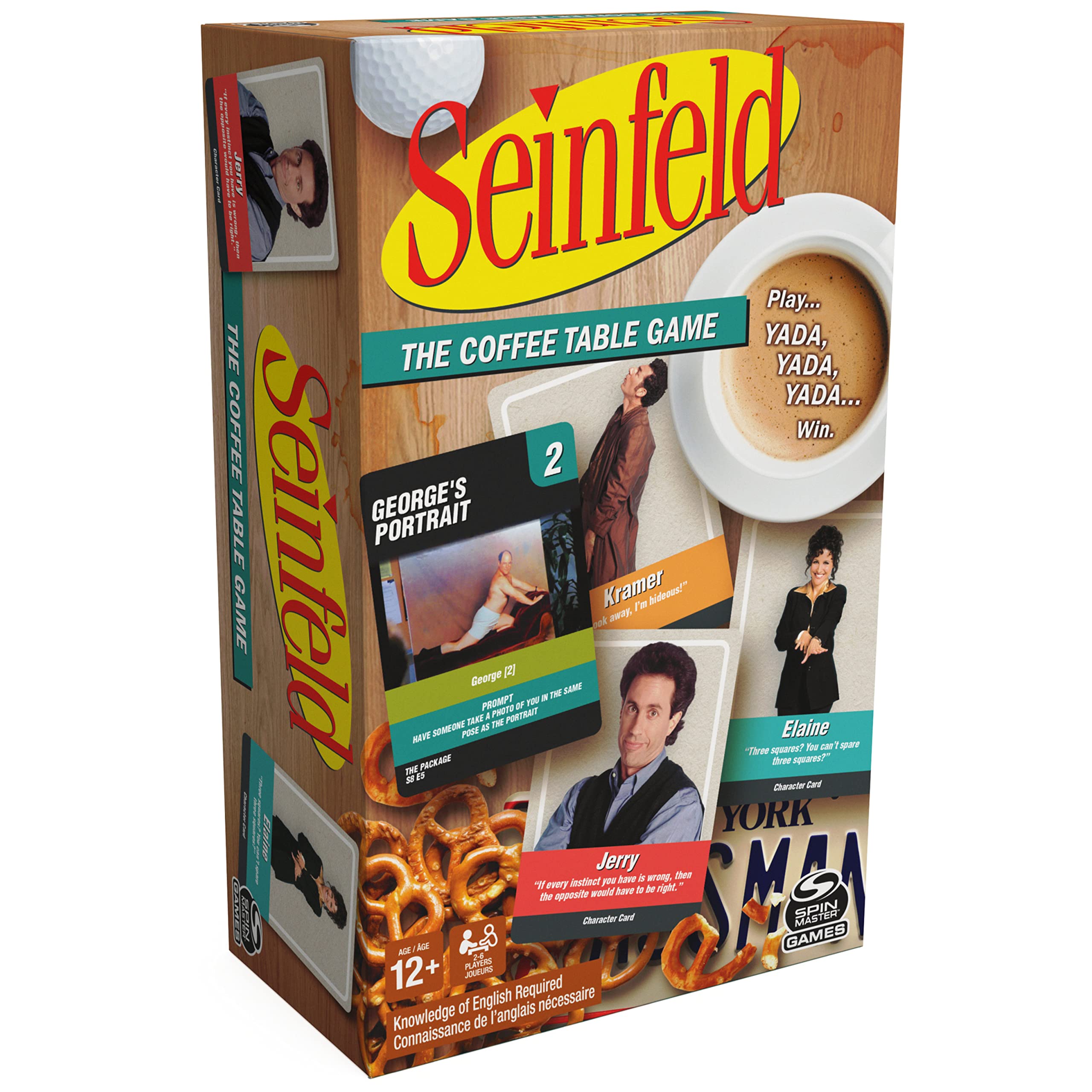 Seinfeld TV Show The Coffee Table Board Game - Fun & Hilarious Adult Party Game for Ages 12+ | Perfect for Game Nights, Family Gatherings & Friends Hangouts