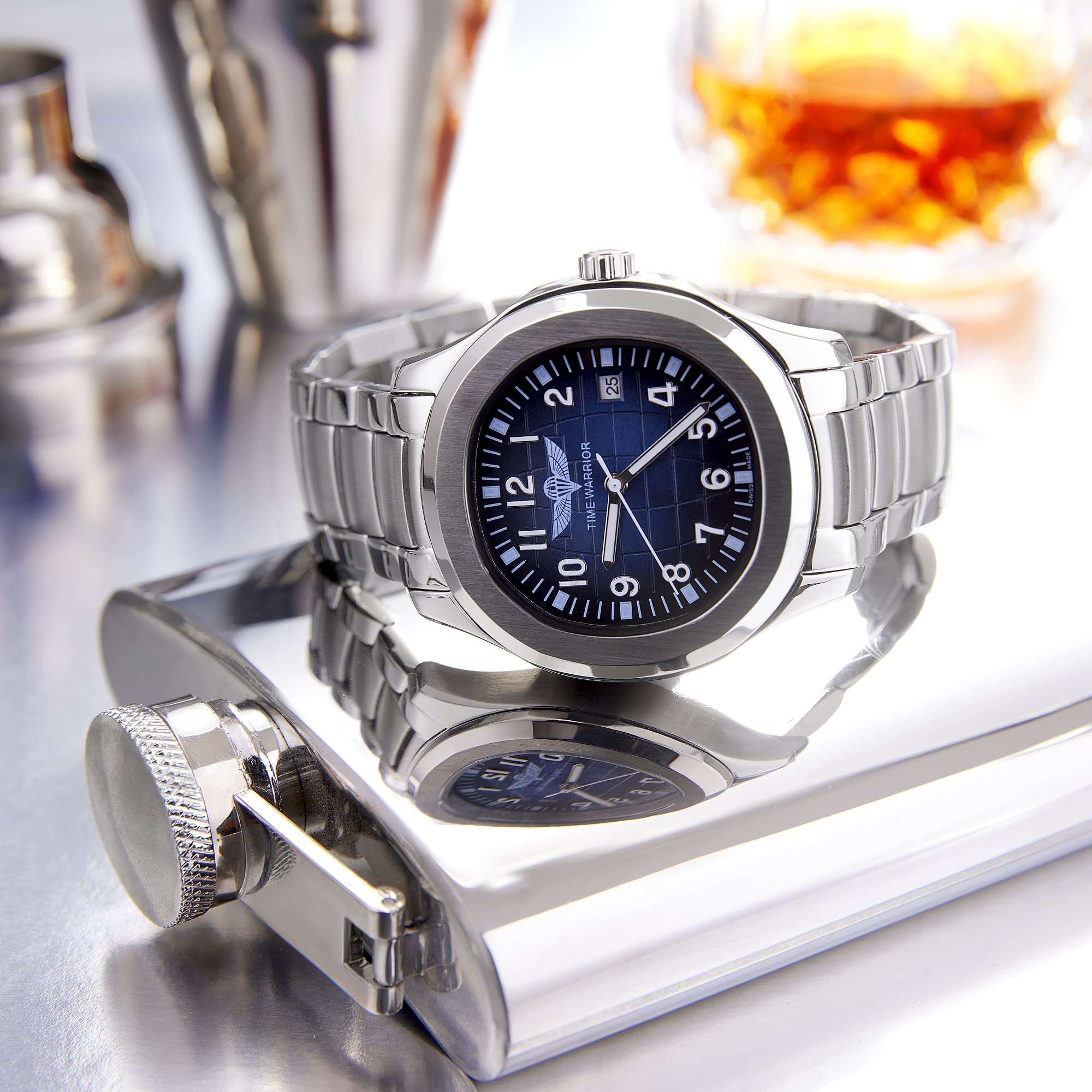 Premium Automatic Mechanical Men's Watch with Sapphire Glass & Stainless Steel - Luxury Patek Philippe Style for Business, Formal Events & Gift Giving