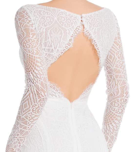 Elegant Mermaid Wedding Dresses for Bride - Boho Lace Long Sleeve Open Back Bohemian Gown | Perfect for Beach, Garden & Vintage Theme Weddings