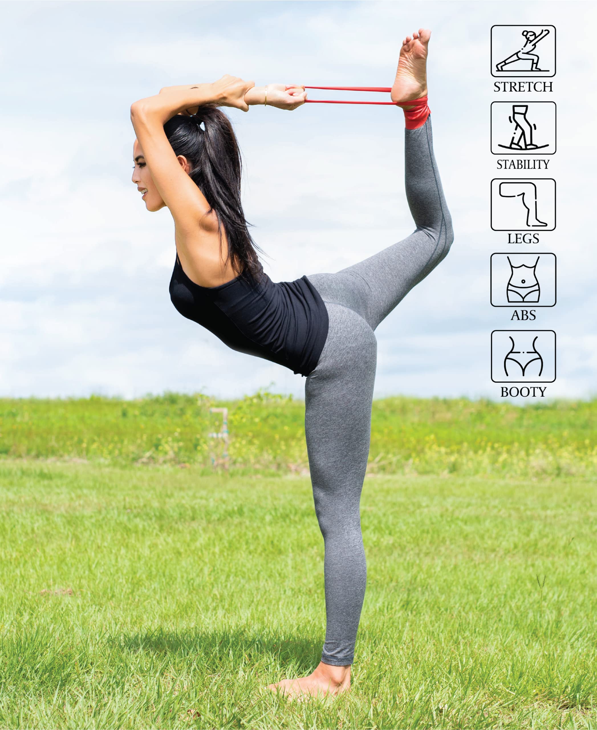 KITFit Exercise Loop Resistance Bands Set - 7pcs Colorful Latex Bands for Strength Training & Full Body Workouts - Includes Carry Bag & Guide - Perfect for Home Gym, Yoga, Pilates & Physical Therapy