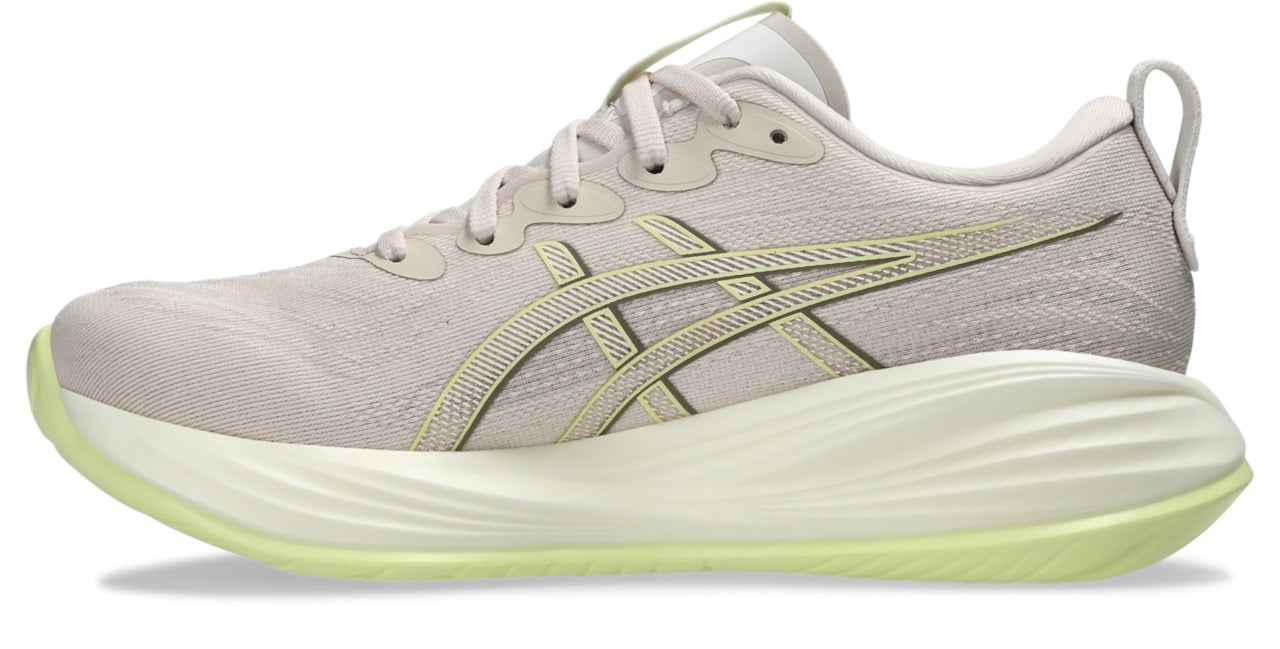 ASICS Women's GEL-Cumulus 27 Running Shoes - Mineral Beige/Huddle Yellow - Lightweight Cushioned Sneakers for Road Running, Jogging & Gym Workouts