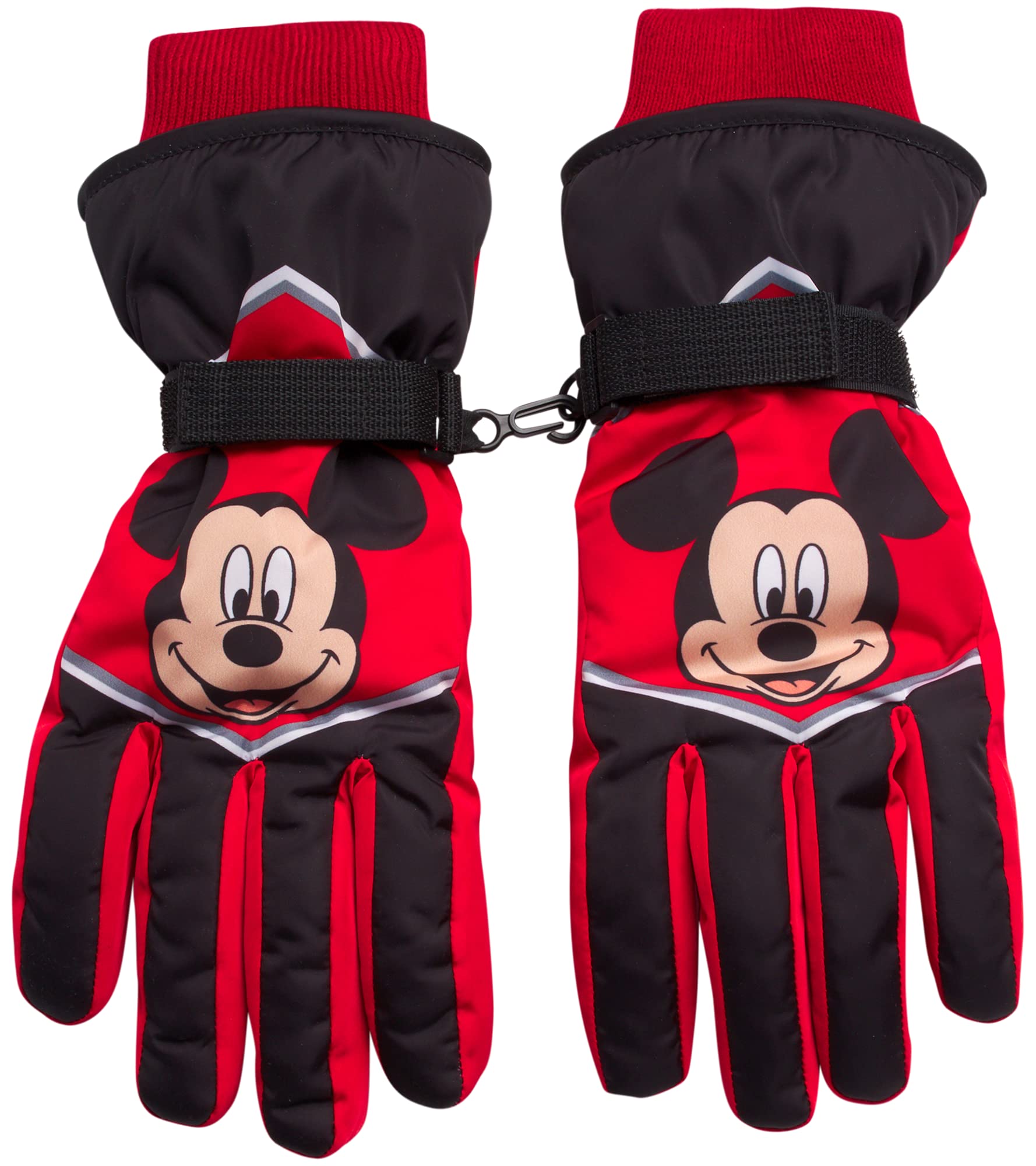 Disney Boys' Ski Gloves - Lightning McQueen & Mickey Mouse Winter Gloves for Kids (Ages 2-7) | Warm Waterproof Snow Mittens for Skiing, Snowboarding & Outdoor Winter Play