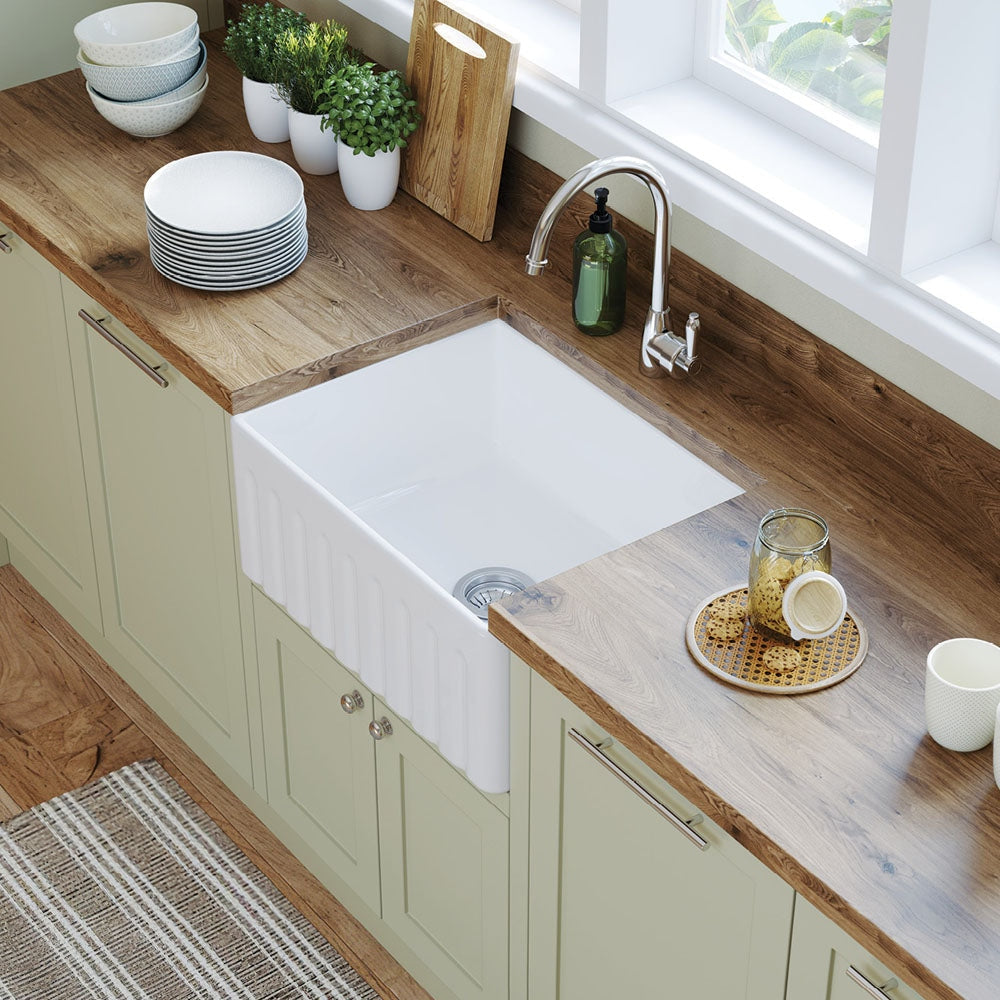 Fienza 68704 Olivia Small Single Butler Sink 24