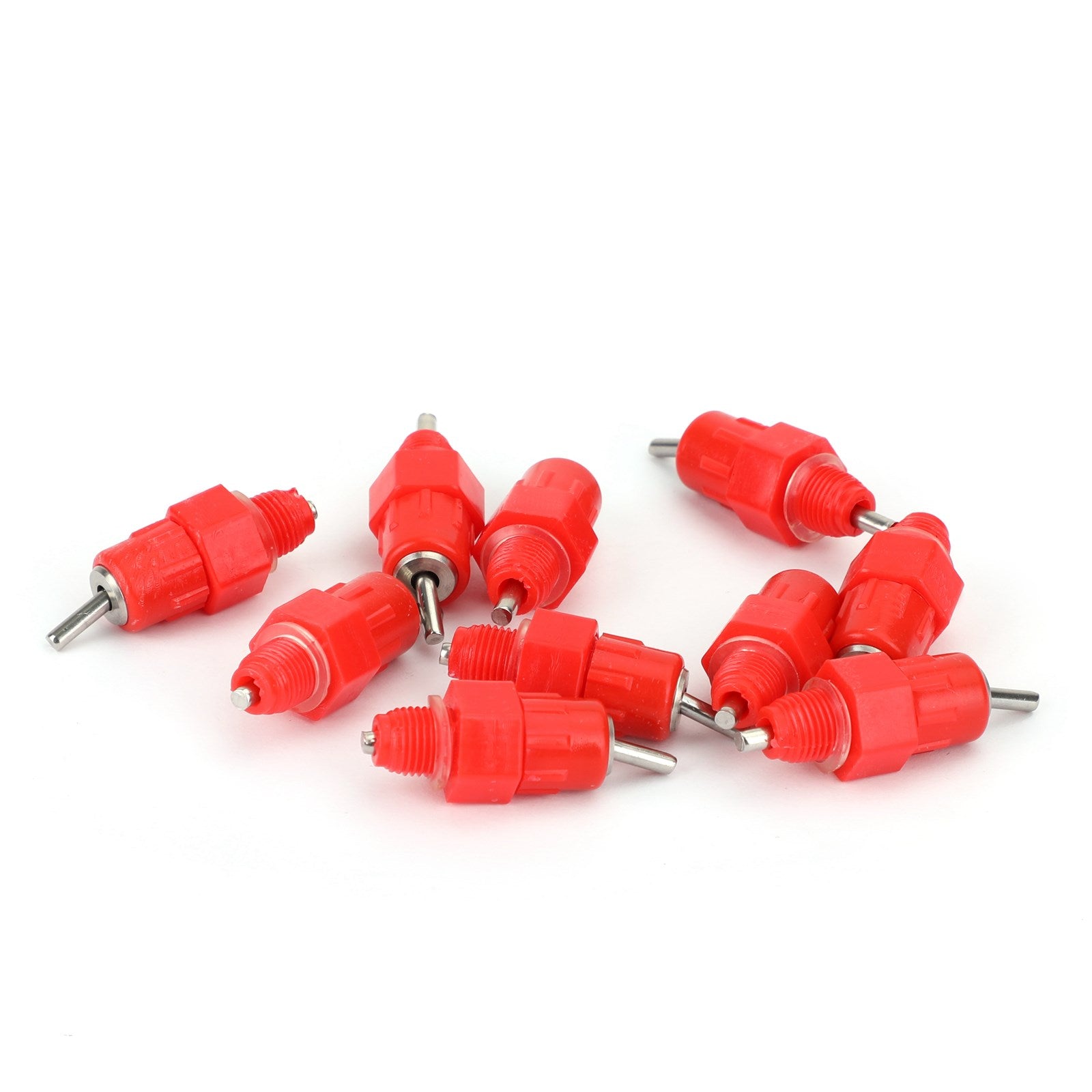 10 Pcs Automatic Poultry Water Nipple Valves - Chicken Duck Bird Drinker Waterer Feeder Kit for Coops & Farms (Durable & Leak-Proof) - Perfect for Backyard Flocks, Poultry Houses & DIY Watering Systems