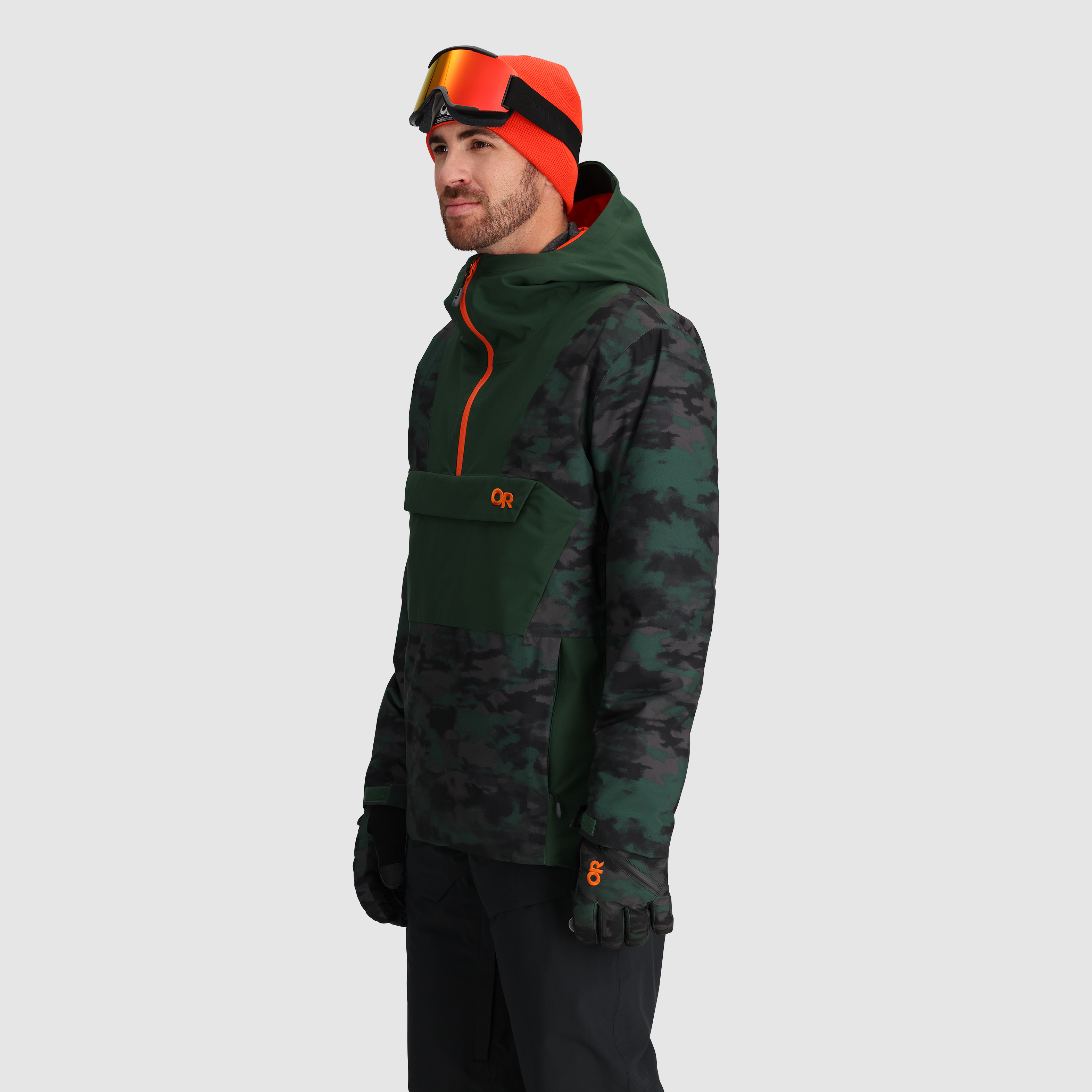 Men's Snowcrew Anorak Jacket - Waterproof Winter Coat for Skiing, Hiking & Outdoor Adventures