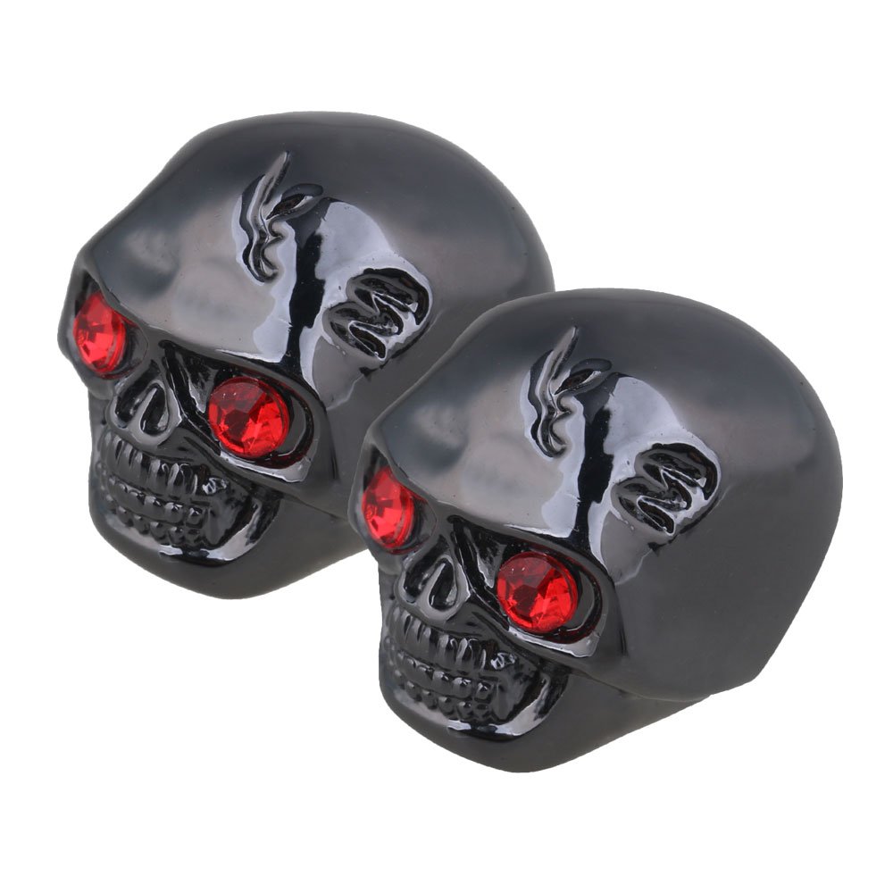 BQLZR Electric Guitar Skull Knobs - 3-Pack Metal Volume & Tone Control Knobs with Cool Skull Design | Perfect for Guitar Customization & Stage Performances