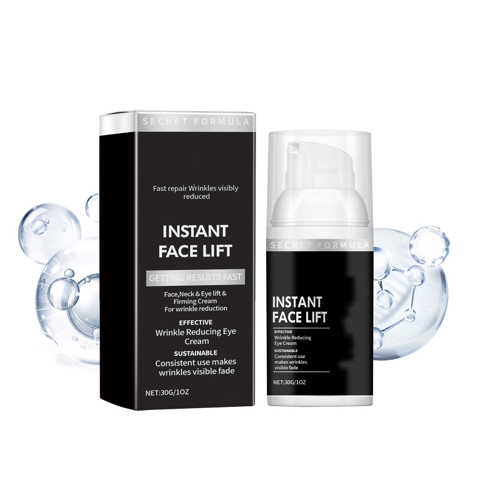 Premium Anti-Aging Eye & Neck Firming Cream - Wrinkle Reducer, Dark Circle Treatment & Skin Tightening Solution for Youthful Glow | Day & Night Use for Face, Under Eyes & Décolletage