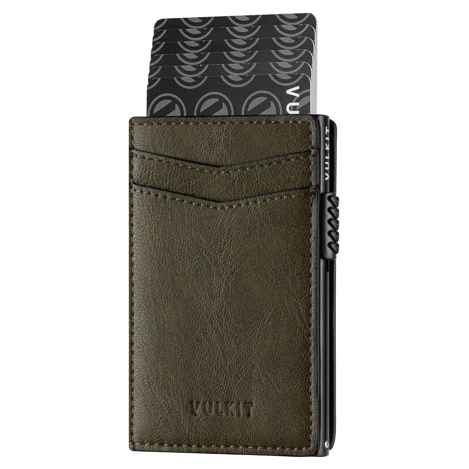 VC301 Men's Slim RFID Blocking Wallet - Ultra Thin Pop Up Card Holder with 2 Outer Slots | Minimalist Front Pocket Wallet for Everyday Carry & Travel
