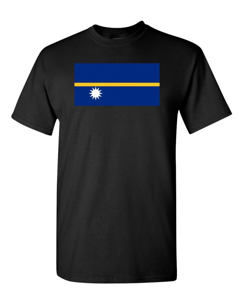 Nauru Country Flag Patriotic T-Shirt for Adults - Soft Cotton Tee for Casual Wear, Travel & National Pride