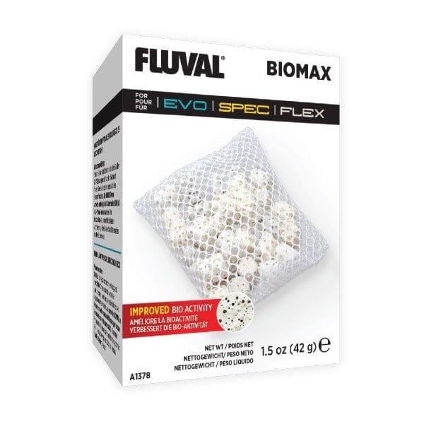 Fluval EVO/SPEC/FLEX BIOMAX Aquarium Filter Media - High Efficiency Bio Filtration for Freshwater & Saltwater Fish Tanks - Perfect for Crystal Clear Water in Home & Office Aquariums