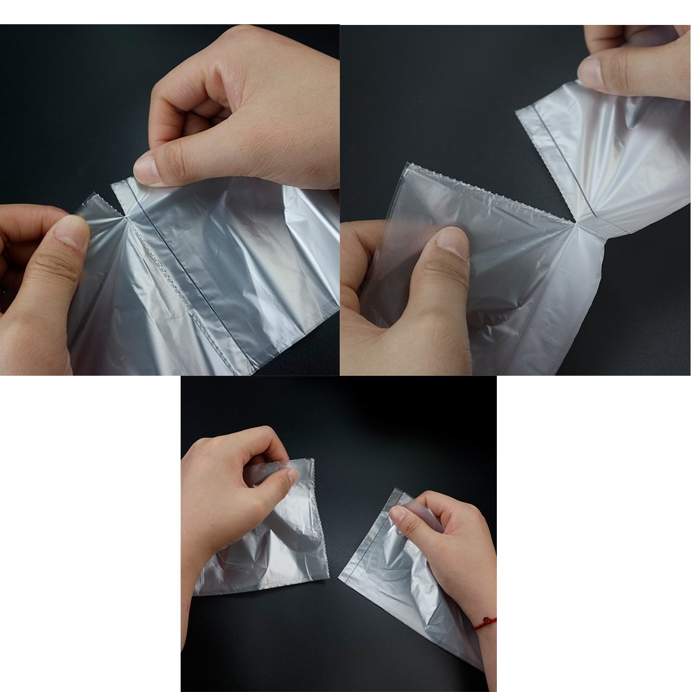 3 Gallon Clear Trash Bags - 110 Count, Heavy Duty Clear Garbage Bags for Waste Baskets, Office, Kitchen & Bathroom Use