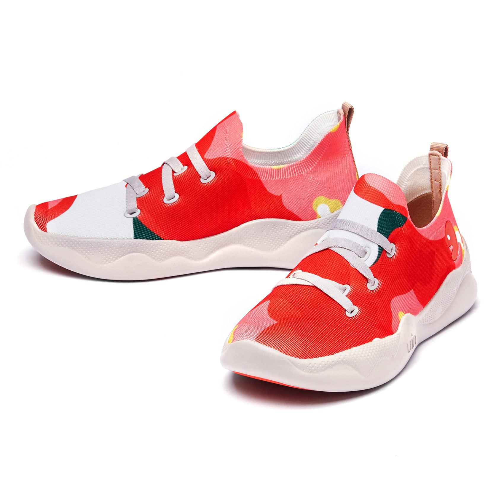 UIN Women's Fashion Sneakers - Lightweight Walking Shoes for Women, Slip On Casual Comfortable Athletic Shoes with Artistic Paint Design | Perfect for Travel, Work & Everyday Wear