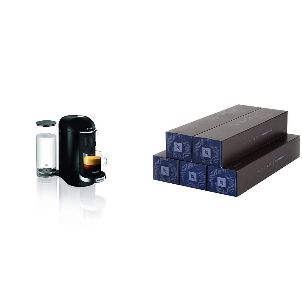 Breville Nespresso Office Coffee Machine Starter Kit with 250 Coffee Capsules - Black | Perfect for Home & Office Use, Meetings & Quick Coffee Breaks