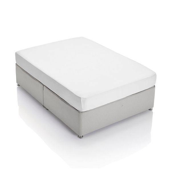 Premium Riggs Victorian Percale Fitted Sheet - Queen Size, 100% Cotton, Deep Pocket, Wrinkle Resistant - Perfect for Master Bedroom, Guest Room & Luxury Hotels