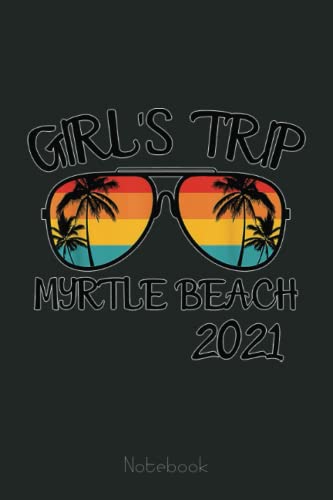 Myrtle Beach Vacation Sunglasses & Summer Notebook for Girls - Kids Travel Journal with Writing Prompts & Drawing Pages | Perfect for Beach Trips, Summer Camp & Outdoor Adventures