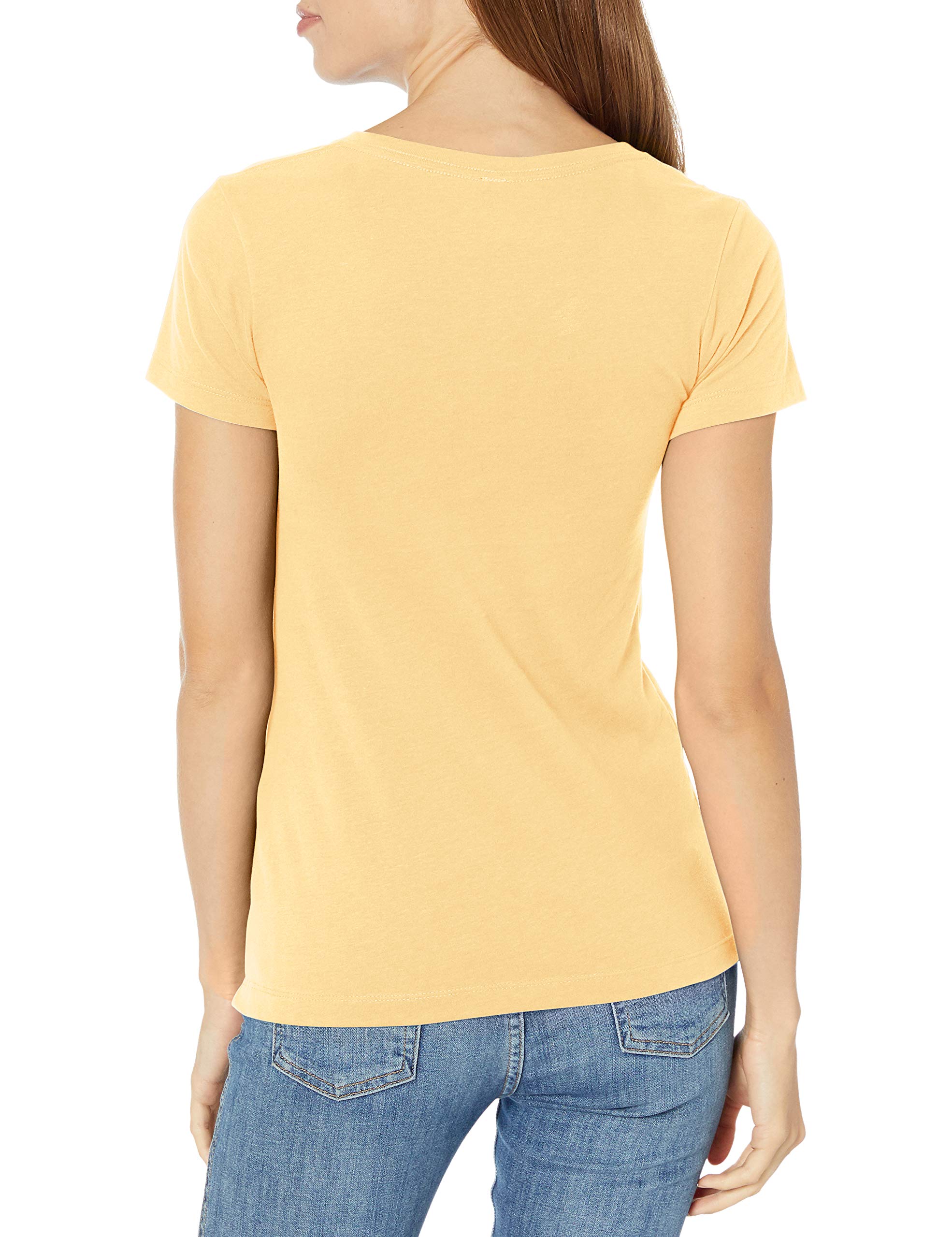 Marky G Apparel Women's Sueded V-Neck T-Shirt - Soft Stretch Casual Tee for Everyday Wear | Perfect for Work, Weekend & Layering