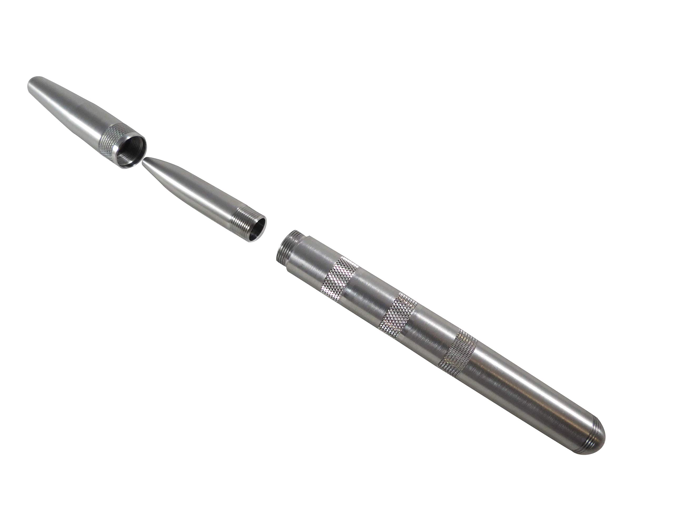 Premium Stainless Steel Ballpoint Pen - Machined Fine Point Gel Ink Pen, USA Made, Durable Pocket Pen for Office, Business, Gifts & Everyday Writing (Stainless Steel)