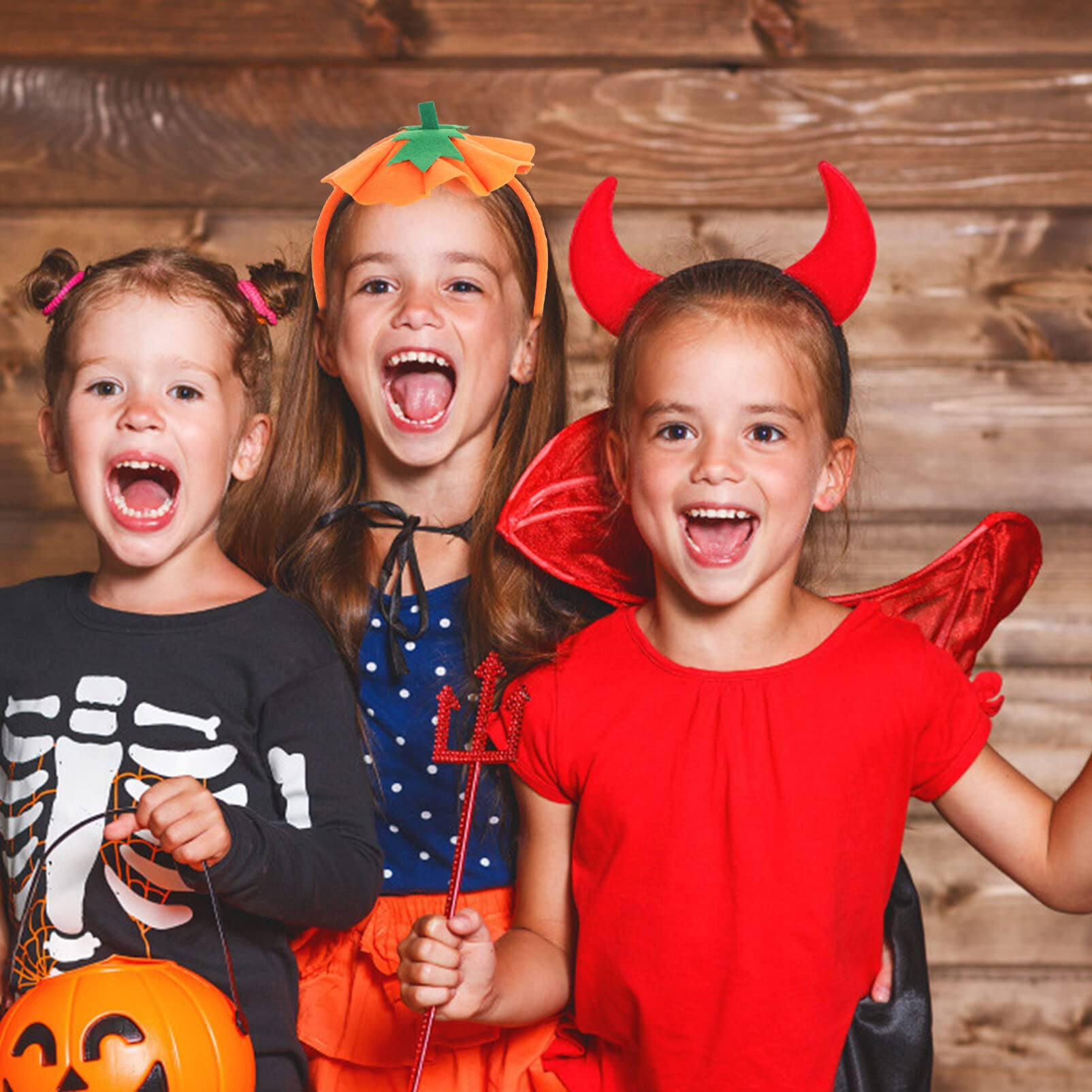 Healifty Halloween Pumpkin Headband - Orange Hair Band Accessory for Costume Parties, Trick or Treat, and Spooky Celebrations