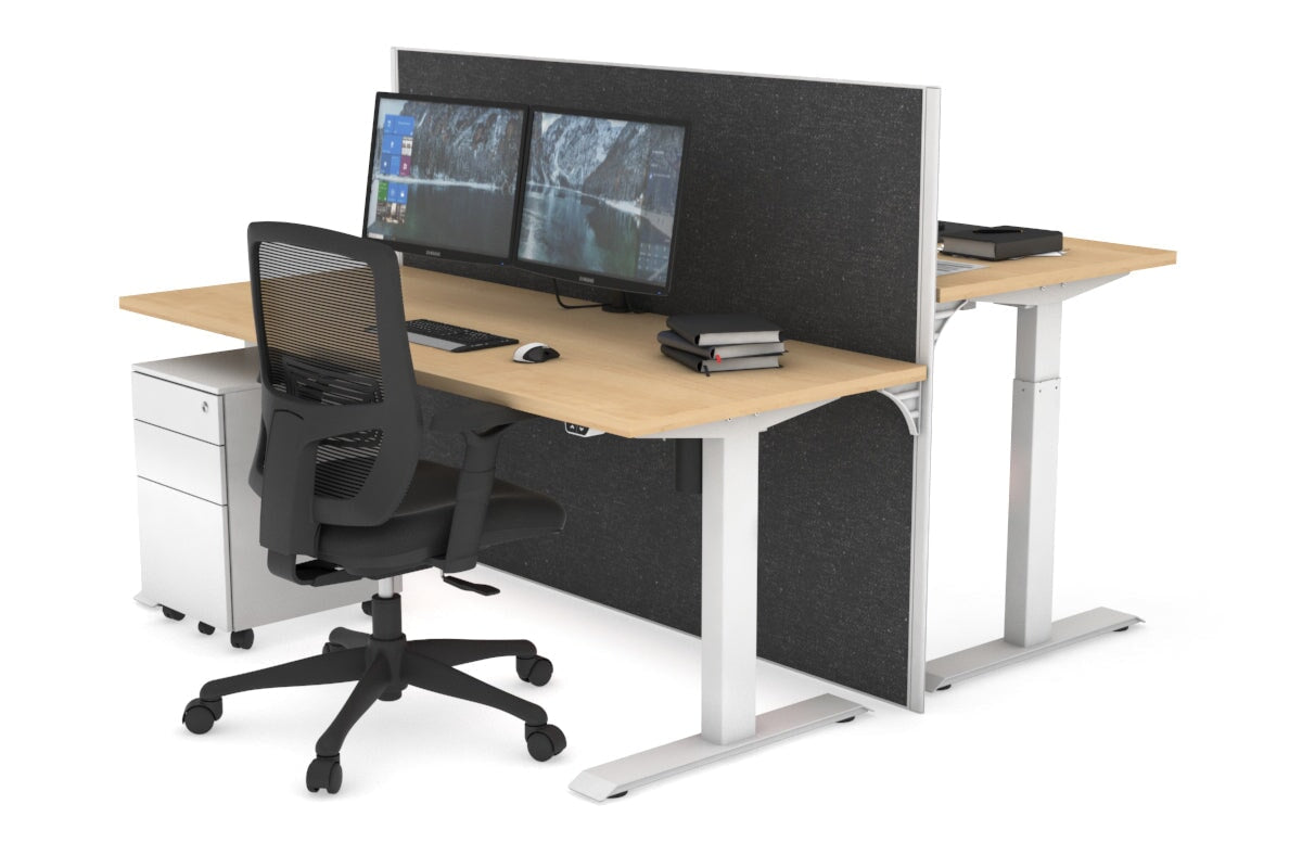 Adjustable Height 2-Person Workbench [1400L x 700W] - Perfect for Garage, Workshop & Home Office Use