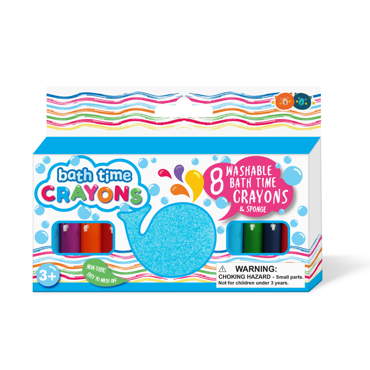 Washable Non-Toxic Bath Crayons Set with Eraser - Fun Kids Bathtub Drawing Toys for Toddlers & Children - Perfect for Creative Playtime, Bath Time Learning, and Shower Wall Art