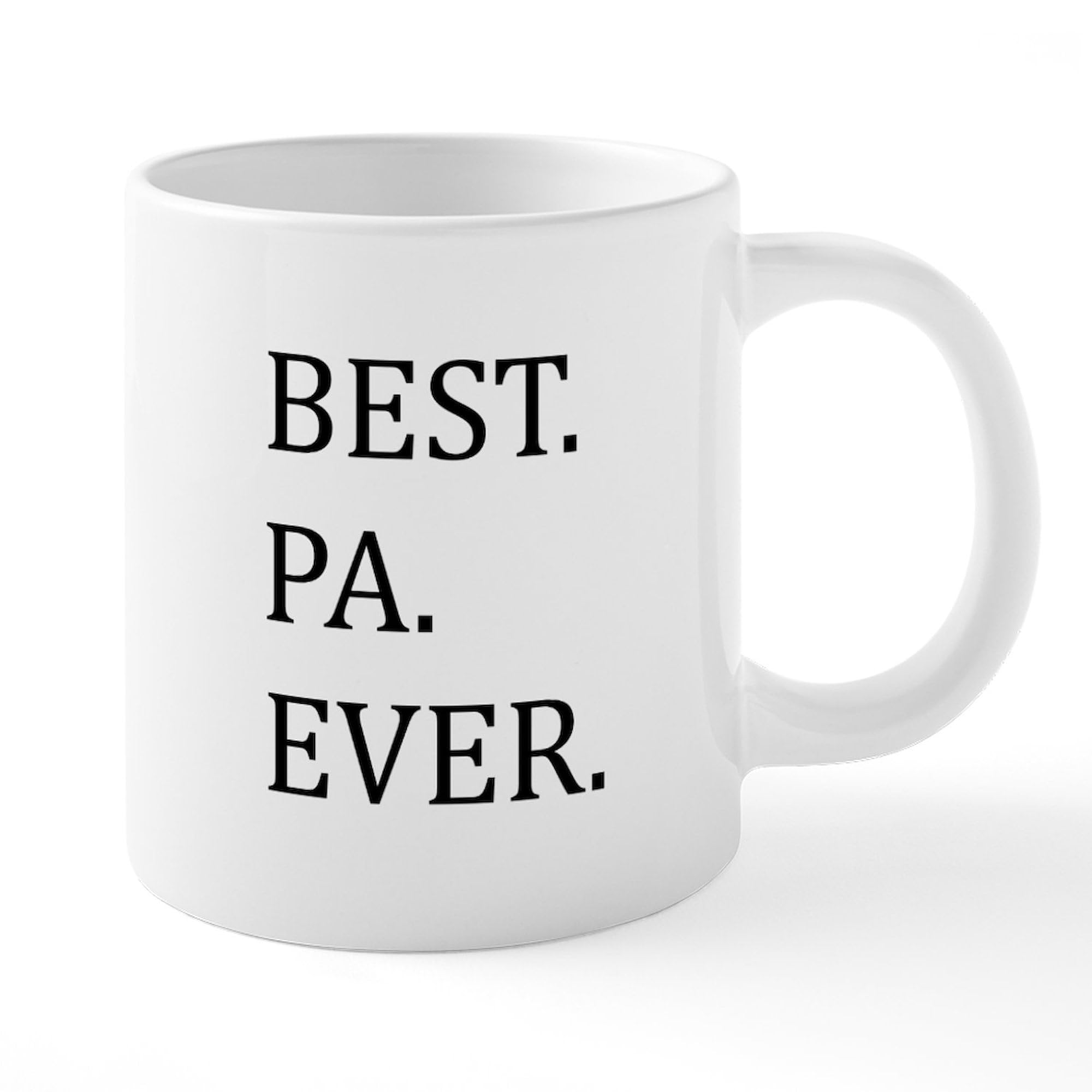 Best Dad Ever 20 oz Ceramic Coffee Mega Mug - Large Insulated Coffee Cup for Father's Day Gift, Office & Home Use