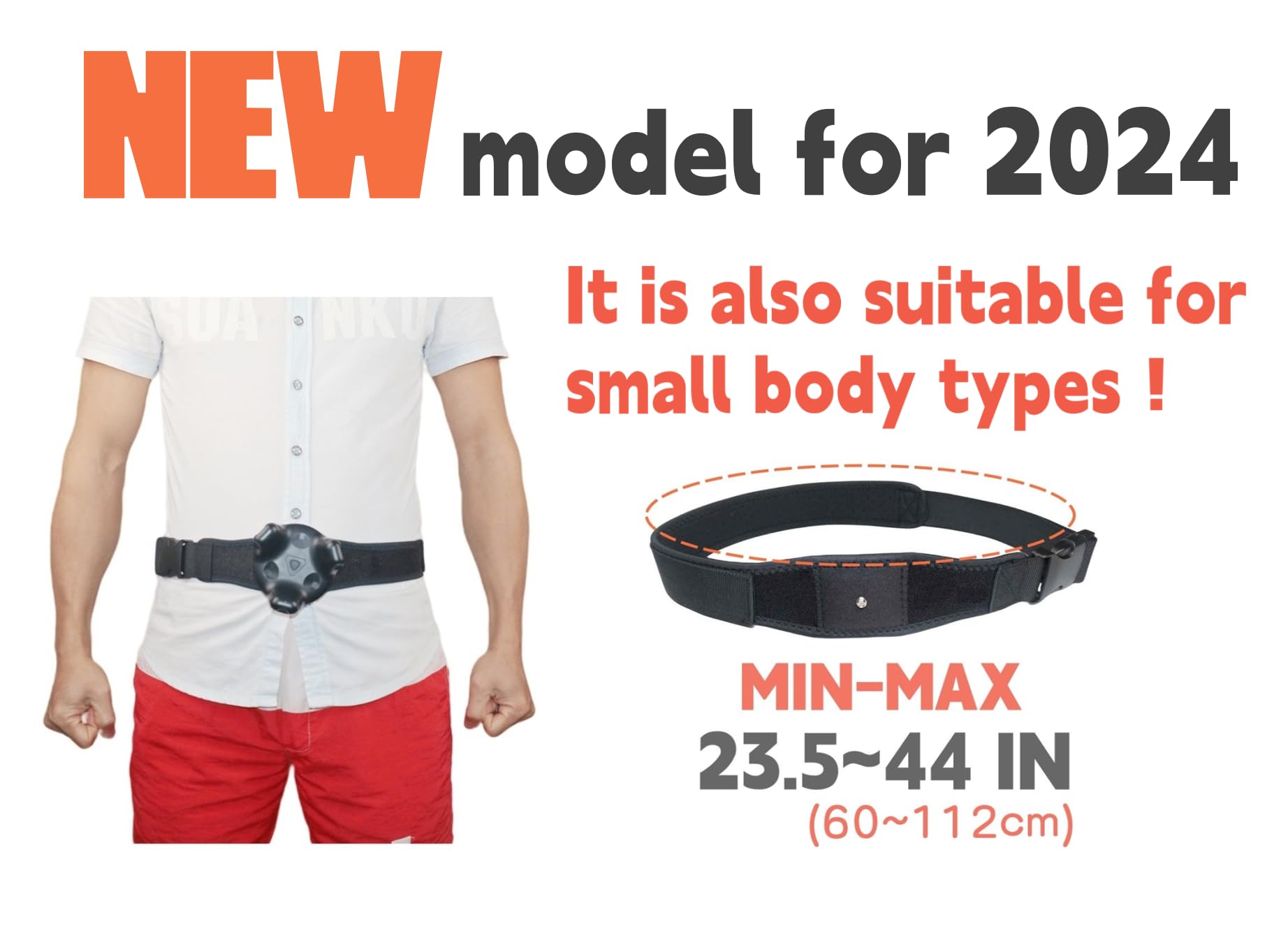 2024 New Model VR Tracker Straps 3-in-1 Waist & Feet Set for Vive Tracker, Ultimate Tracker, Tundra Tracker - Full Body Tracking Belt for VR Chat, Dance Dash, Beat Saber & FBT Games | Perfect for VR Fitness, Dancing & Social Gaming