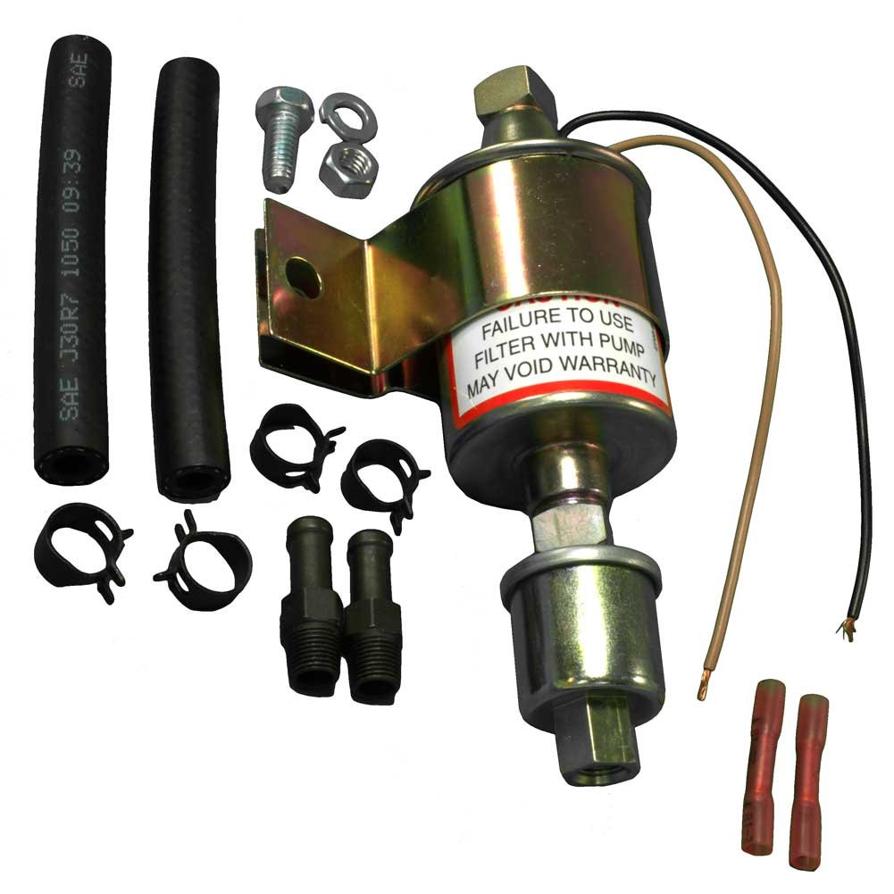 APDTY Universal 12V Electric Fuel Pump - High Performance Replacement Fuel Pump for Cars, Trucks & SUVs - Perfect for Engine Repair, Maintenance & Upgrades