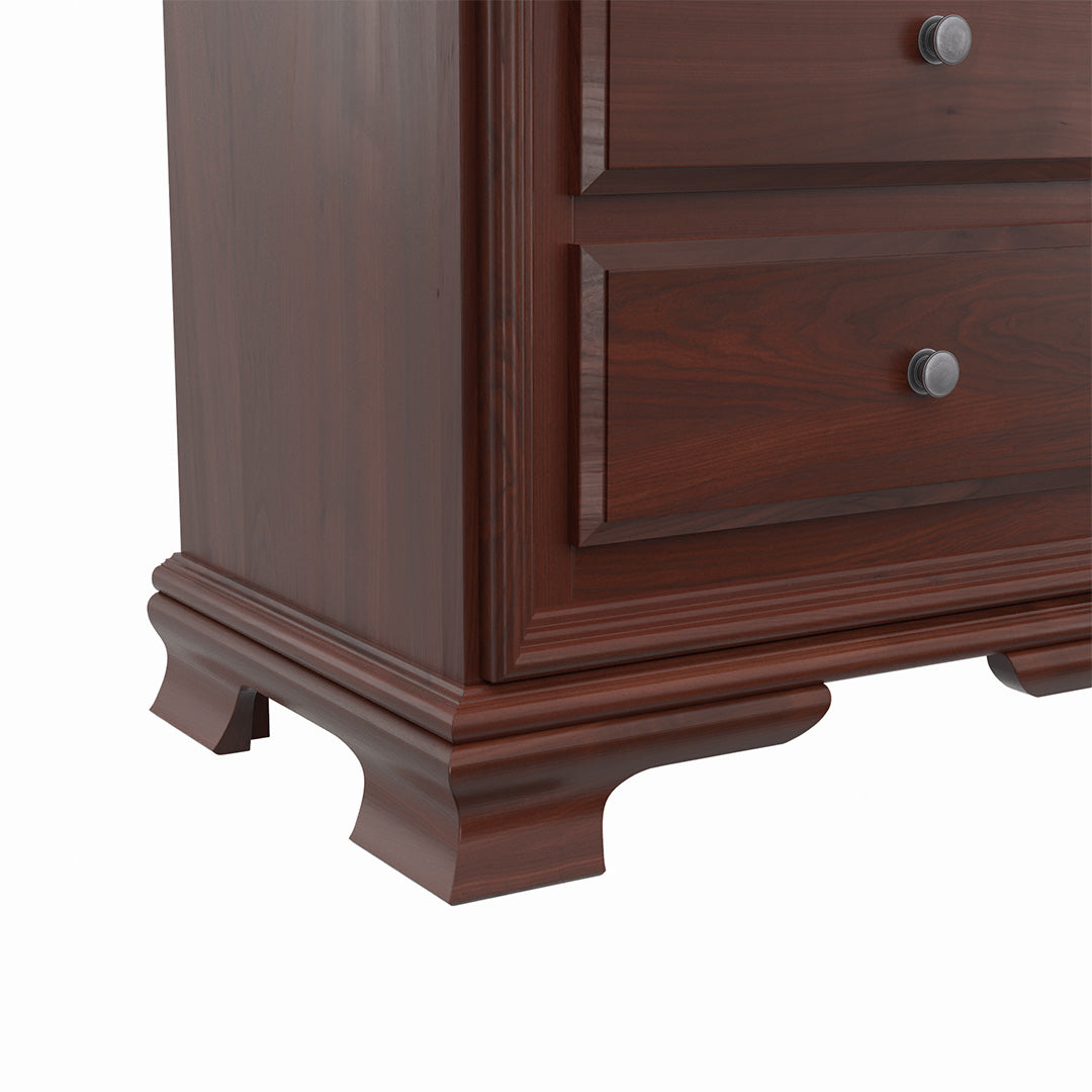Amish Classic Nightstand with Pullout Shelf - Solid Wood Bedside Table for Bedroom, Living Room & Guest Room - Perfect for Storage & Decor