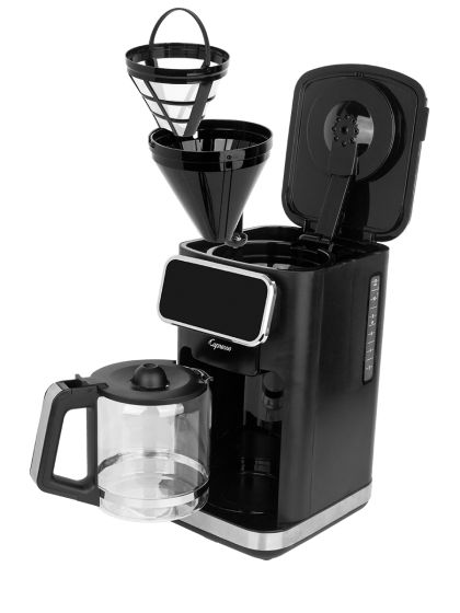Capresso 12 Cup Programmable Touchscreen Coffee Maker with Glass Carafe - Perfect for Home, Office & Entertaining